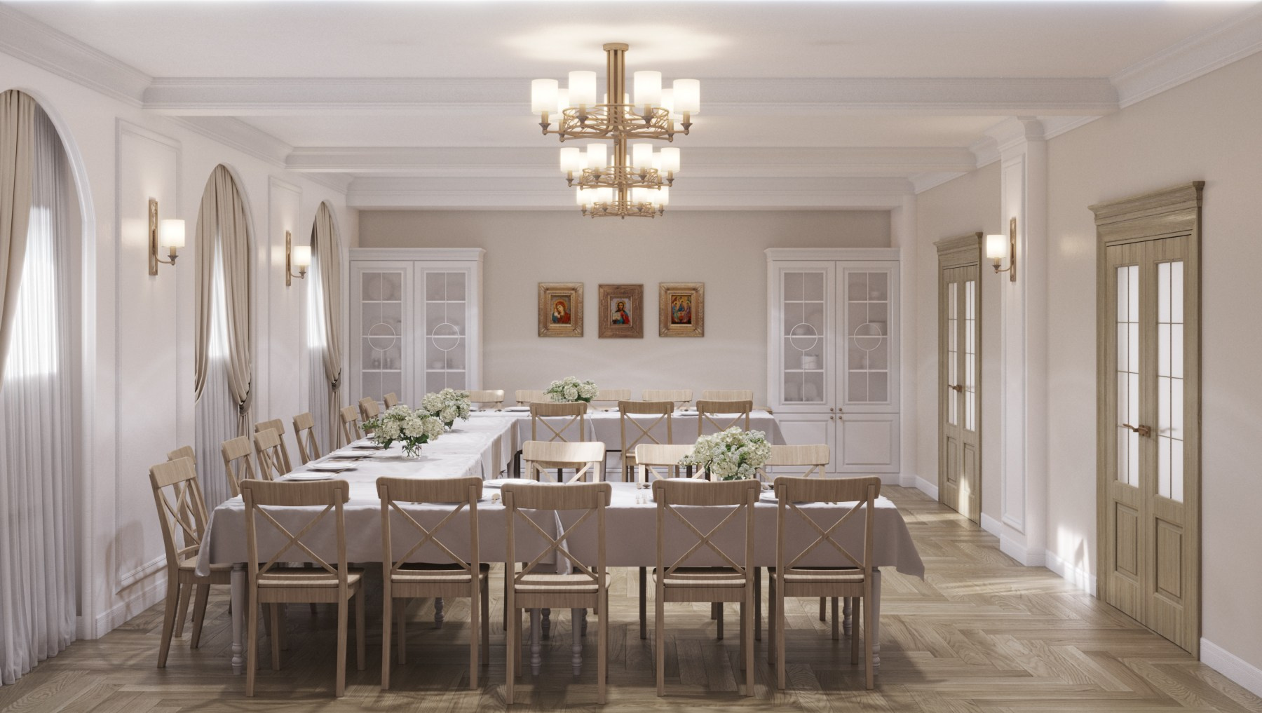 Дом Причта Храма Воскресения Христова (2021 гг) г Кемерово. Дизайнер для Ваших уникальных интерьеров Панихина Наталья