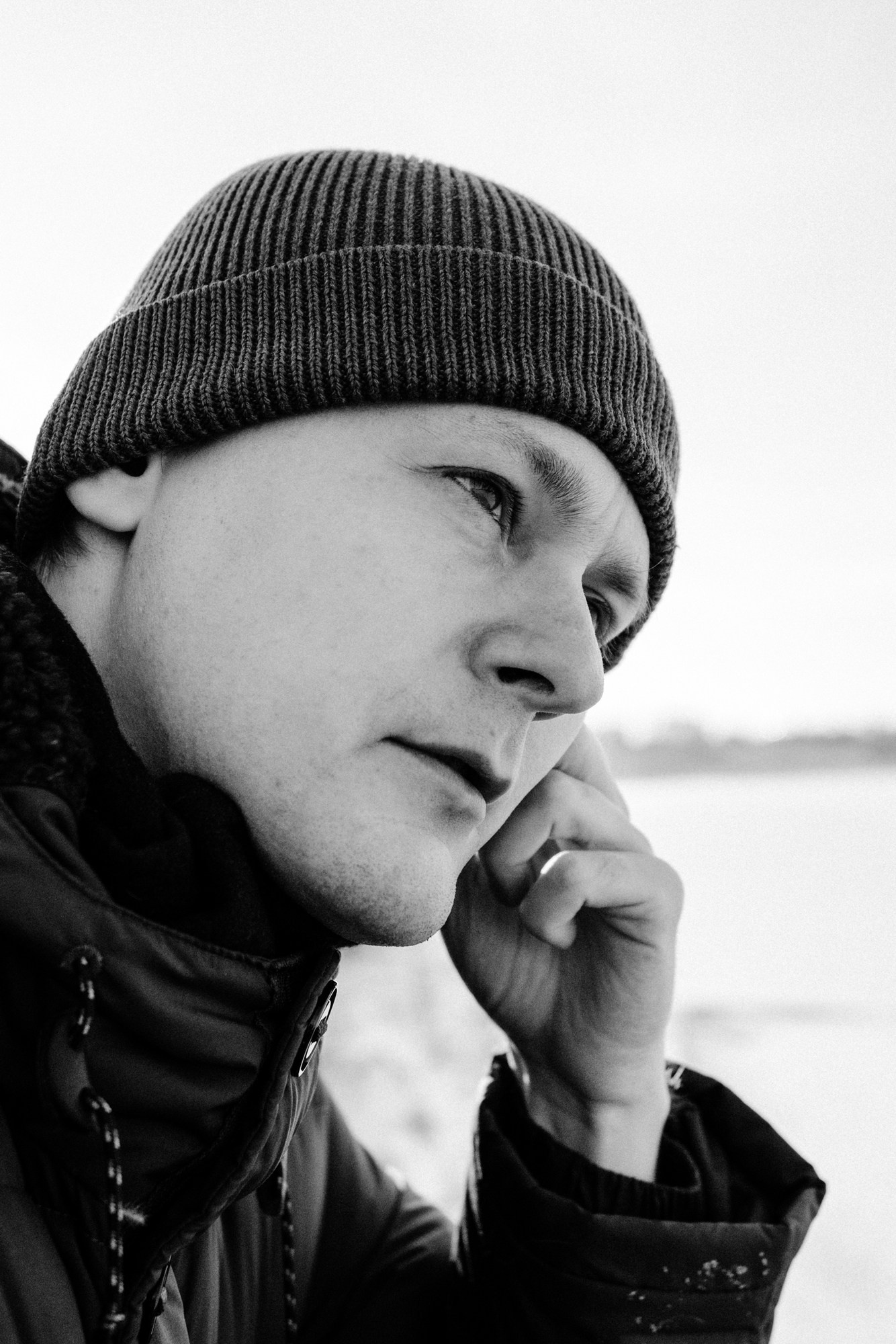 Мужской портрет зимой, Тюмень | Фотограф Дарья Мустафина. Портретный фотограф Тюмень Дарья Мустафина