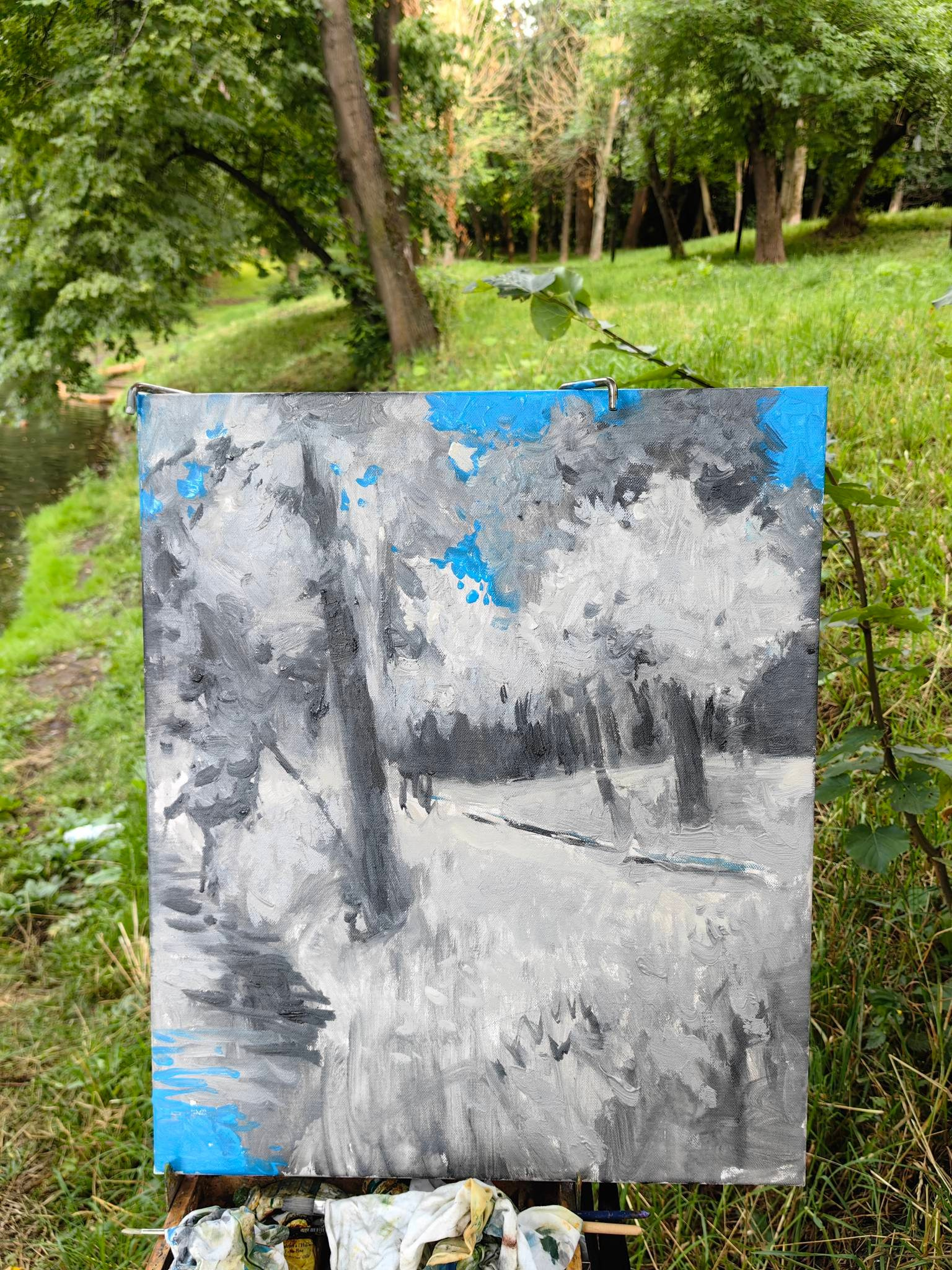 Этюды в парке Лефортово