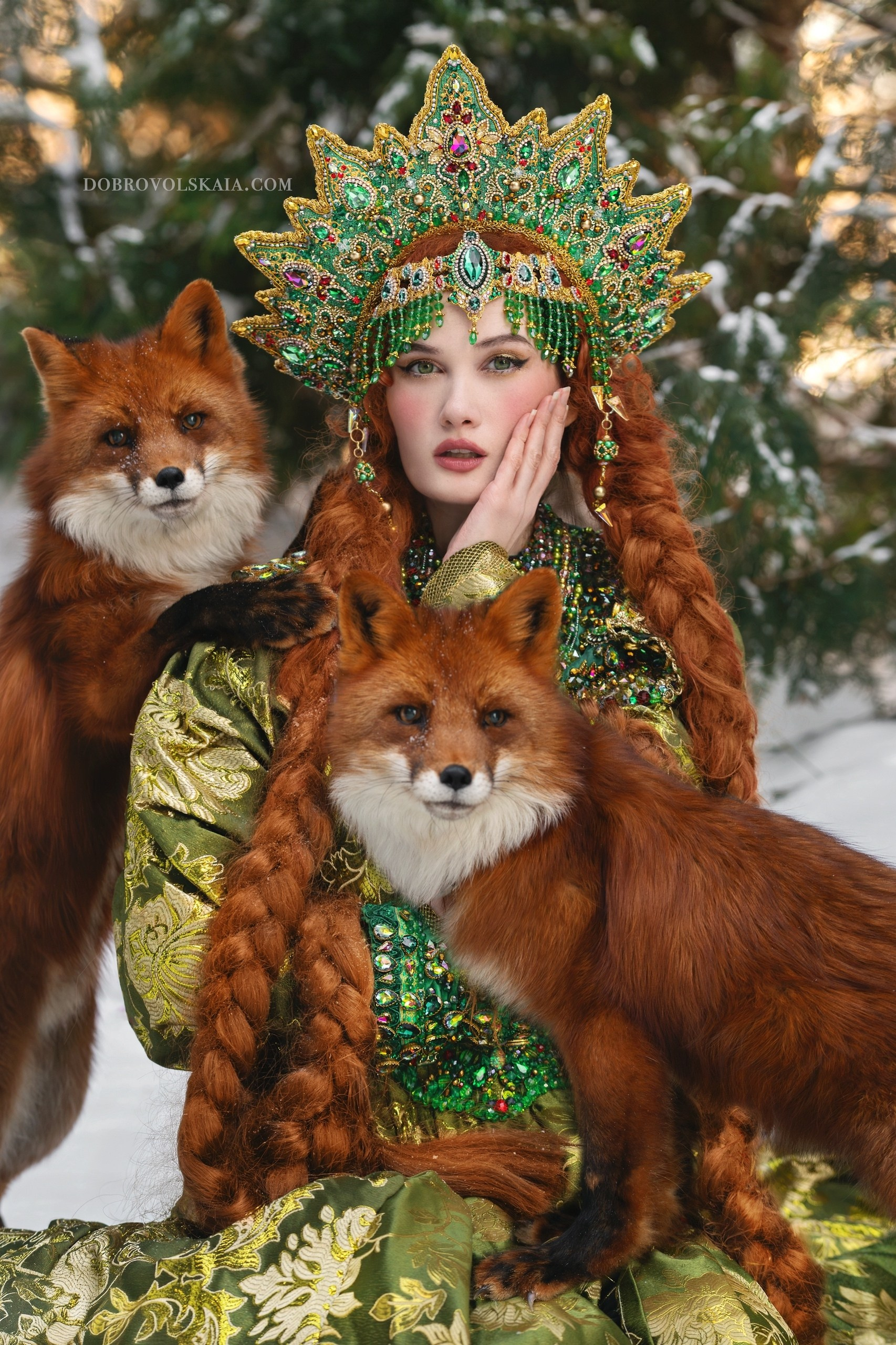 Царевна — Лягушка лесная. Русские народные костюмы в Москве