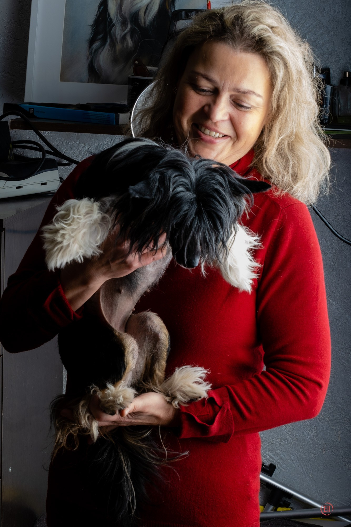 Zhulya with her new owner. Poale Ell Chinese Crested Dog Kennel: Buy a puppy from the kennel