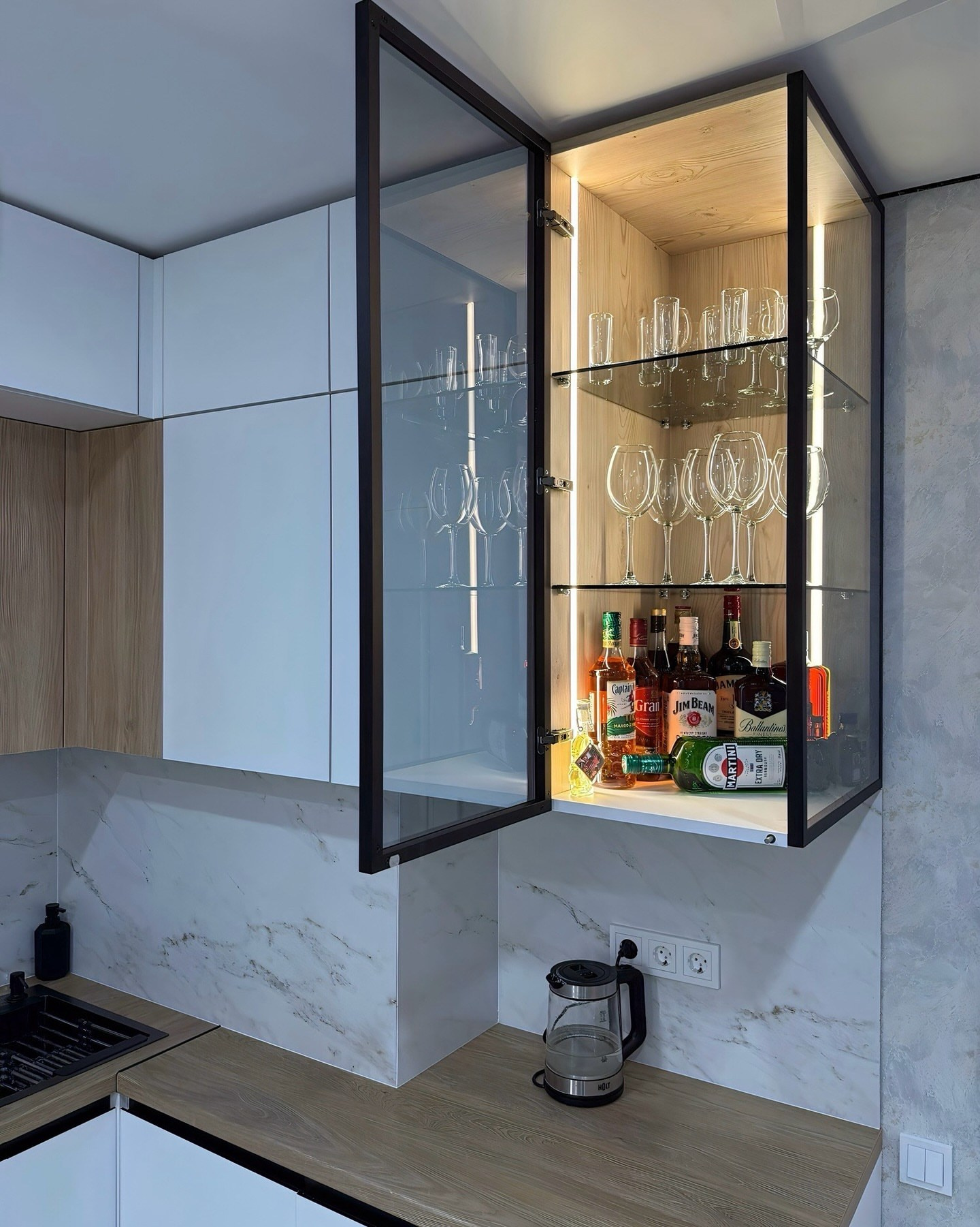 Белая кухня — дизайн-проект | OXY Design. Дизайн интерьера, мебели и ландшафта на КМВ | OXY Design