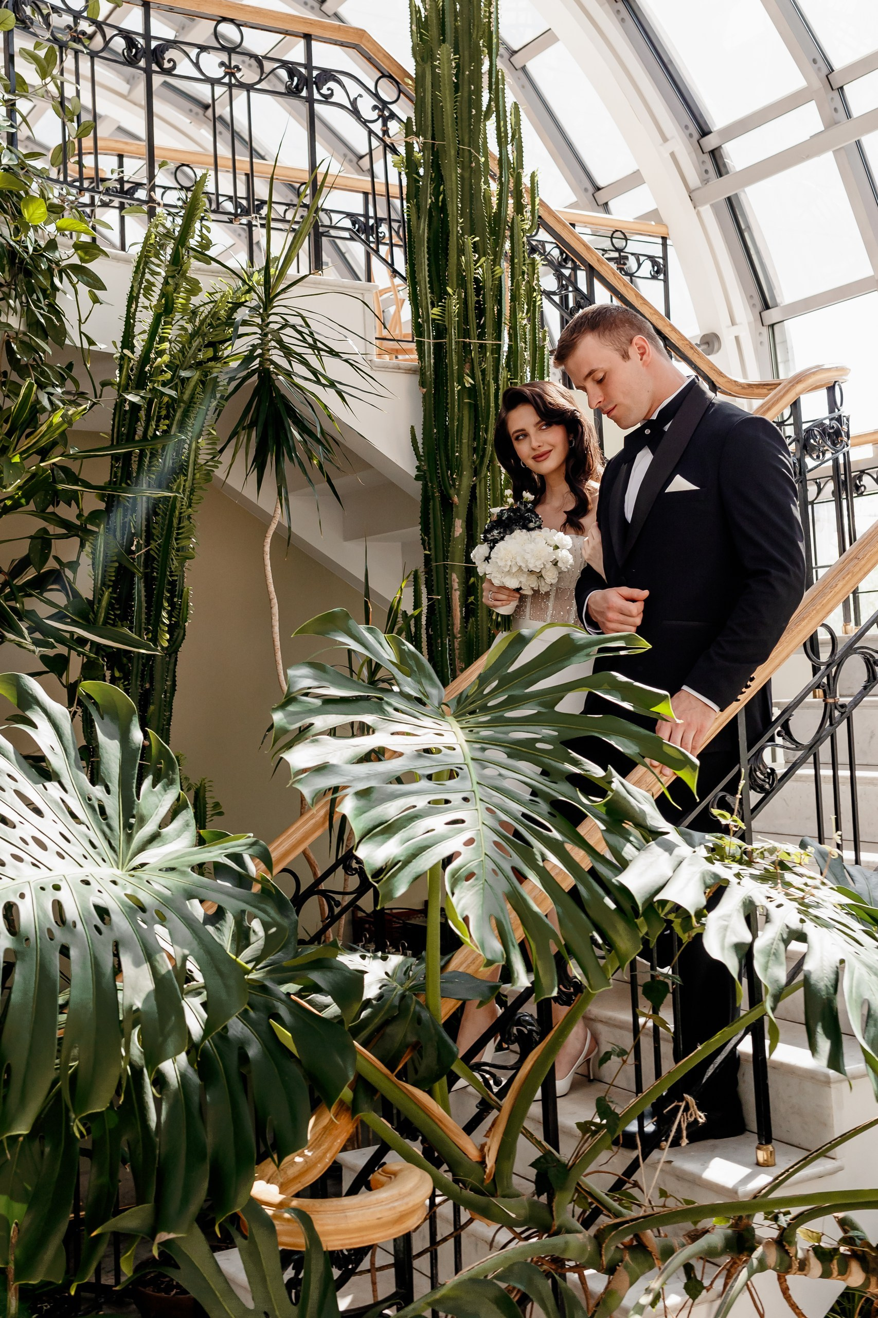 Свадебная фотосессия в «Оранжерее» в Усадьбе Державина в Спб