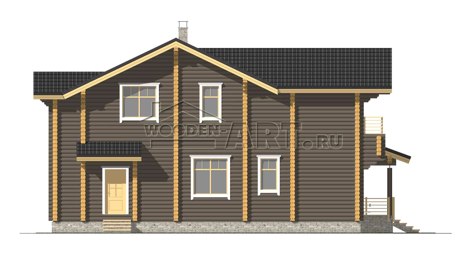 «Сысоево» 292 кв. м. Проекты деревянных домов. Архитектор Ольга Мальцева