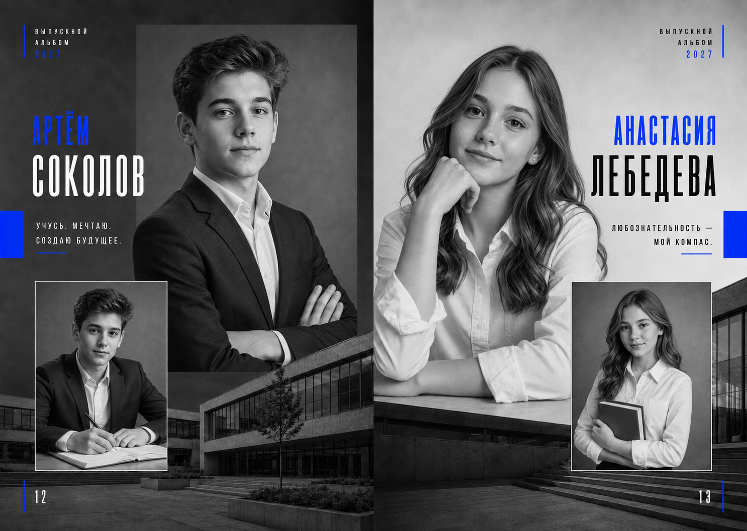 Цены на выпускные альбомы 9 — 11 классов. Дизайн MONOCHROM. Дом детской фотографии Арсюткиной Наталии™