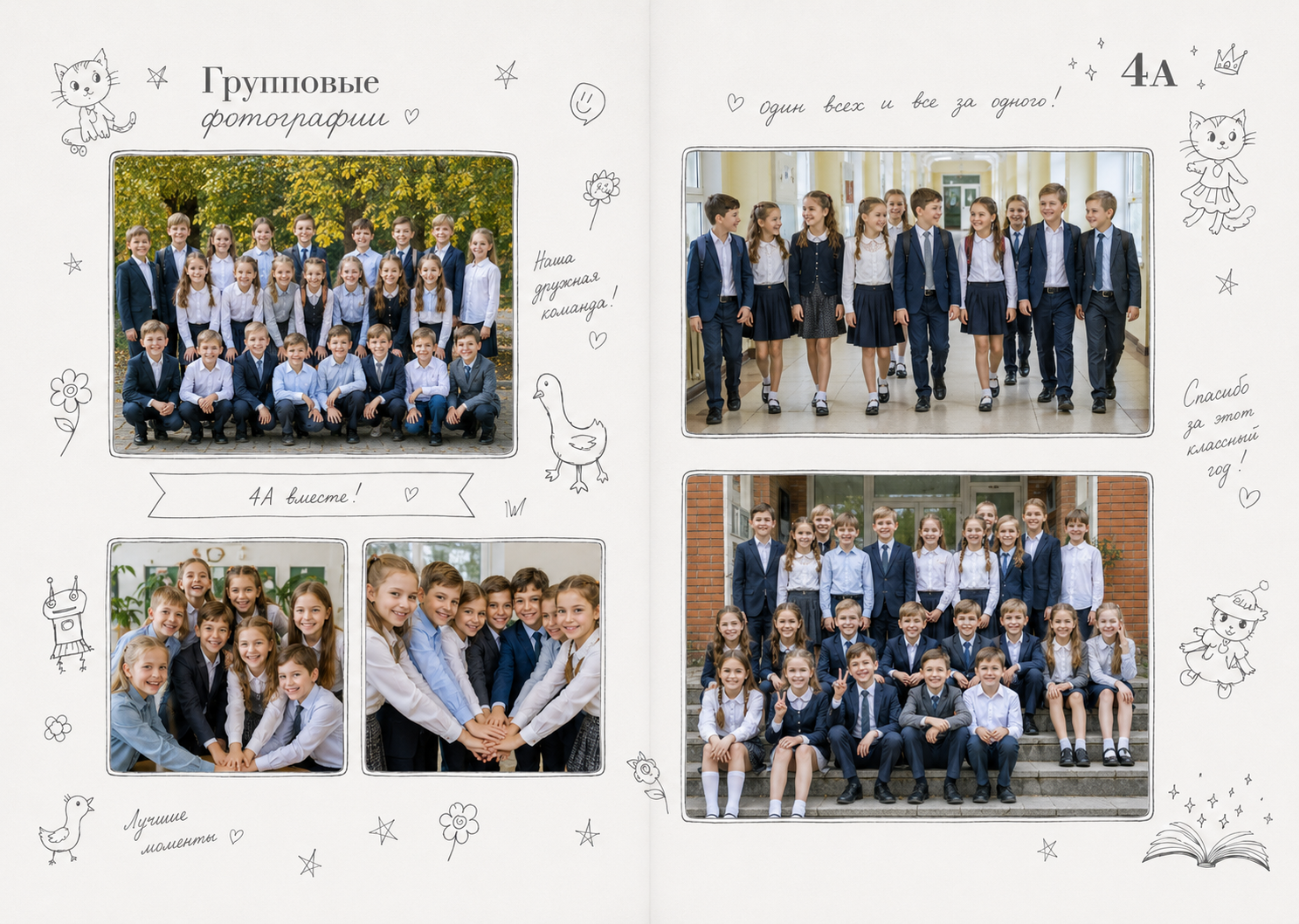 Стильные выпускные альбомы 4 класса. Дом детской фотографии Арсюткиной Наталии™
