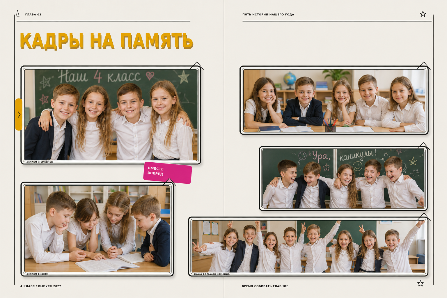 Стильные выпускные альбомы 4 класса. Дом детской фотографии Арсюткиной Наталии™