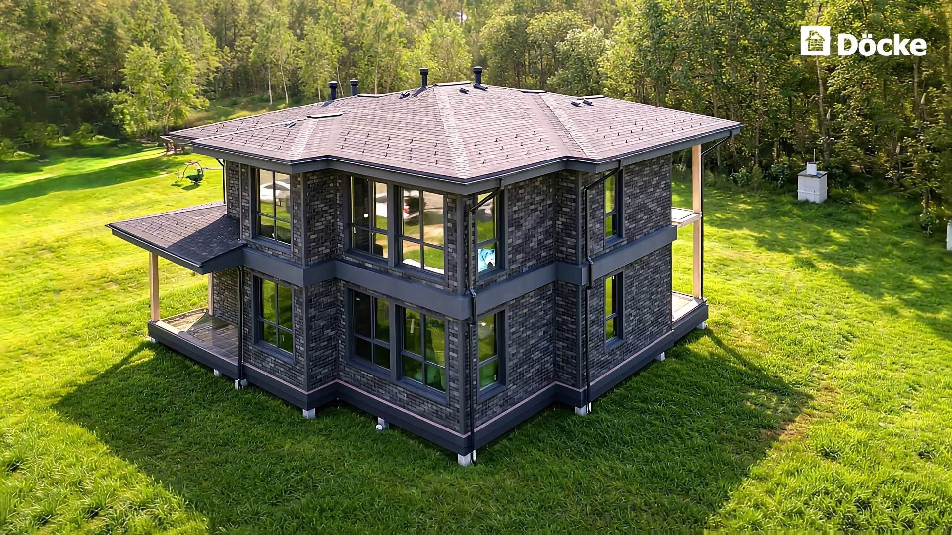 Видео фасада частного дома — монтаж и цветокоррекция | кейс. Фотограф и 3D-визуализатор в Истре — фото, видео, визуализация