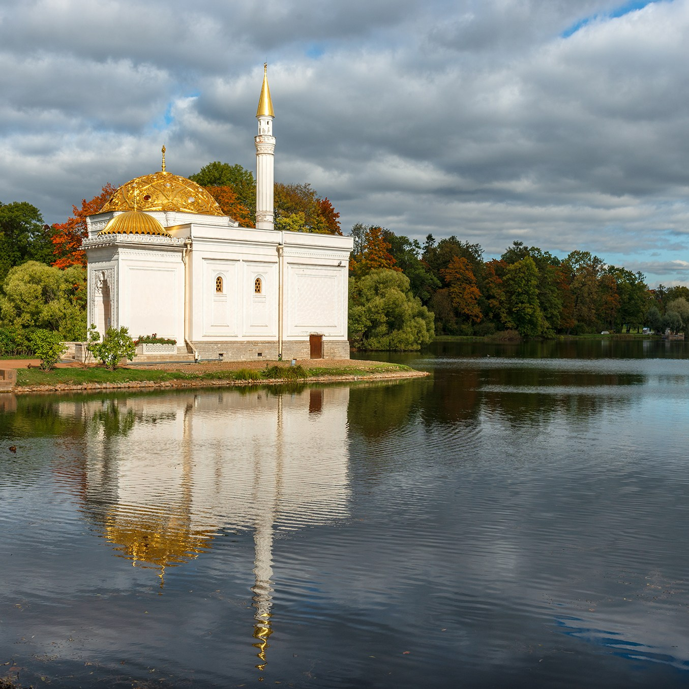 The city of Pushkin, Tsarskoye Selo. Catherine Park. The Turkish Bath Pavilion. There are even more view photos in the store.
