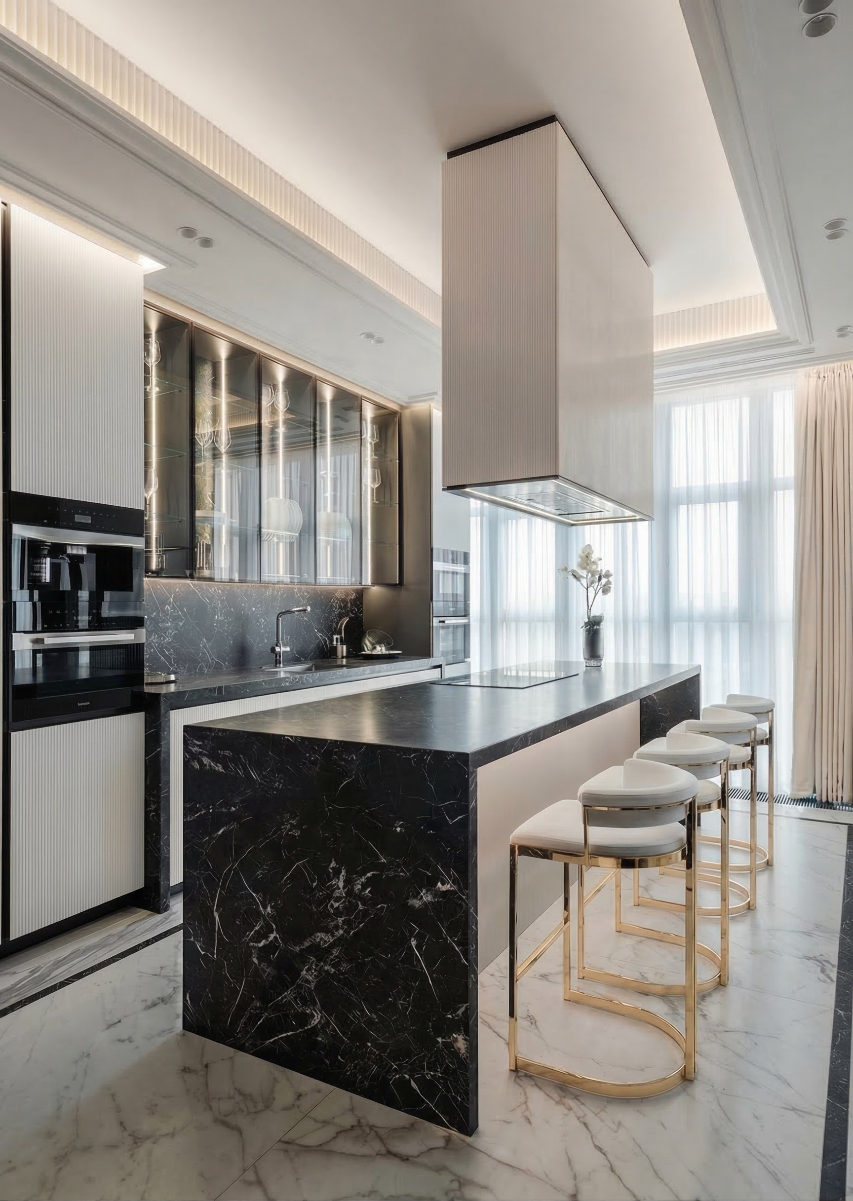 Дизайн двухуровневого пентхауса 500 м² с террасами и Wellness-зоной | Валерия Котович