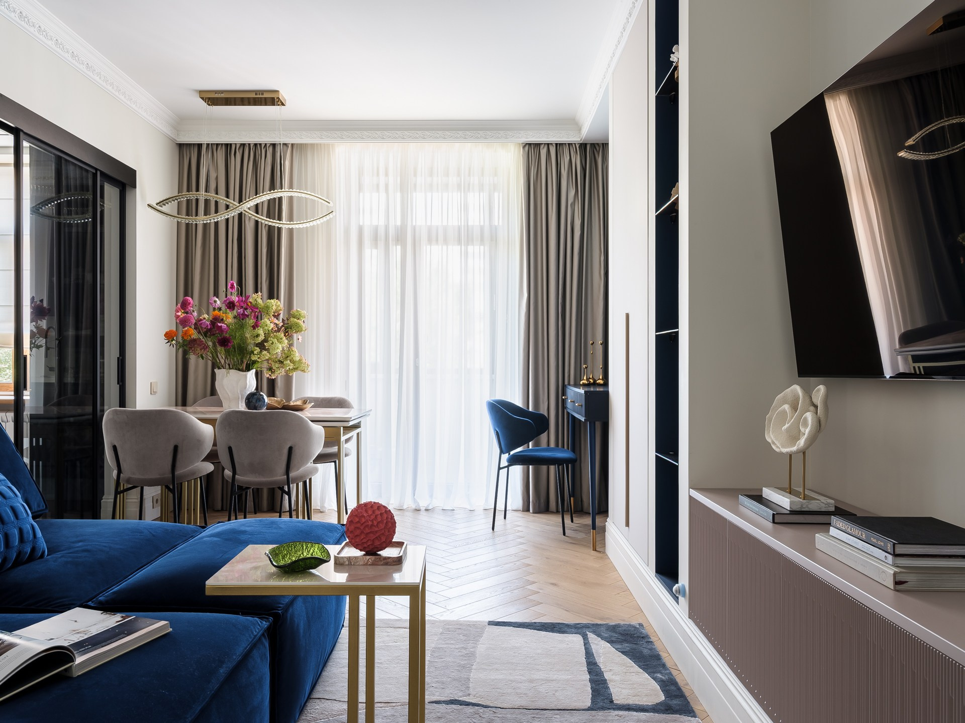 Проект: Б. Черемушкинская | Элегантная мягкость интерьера