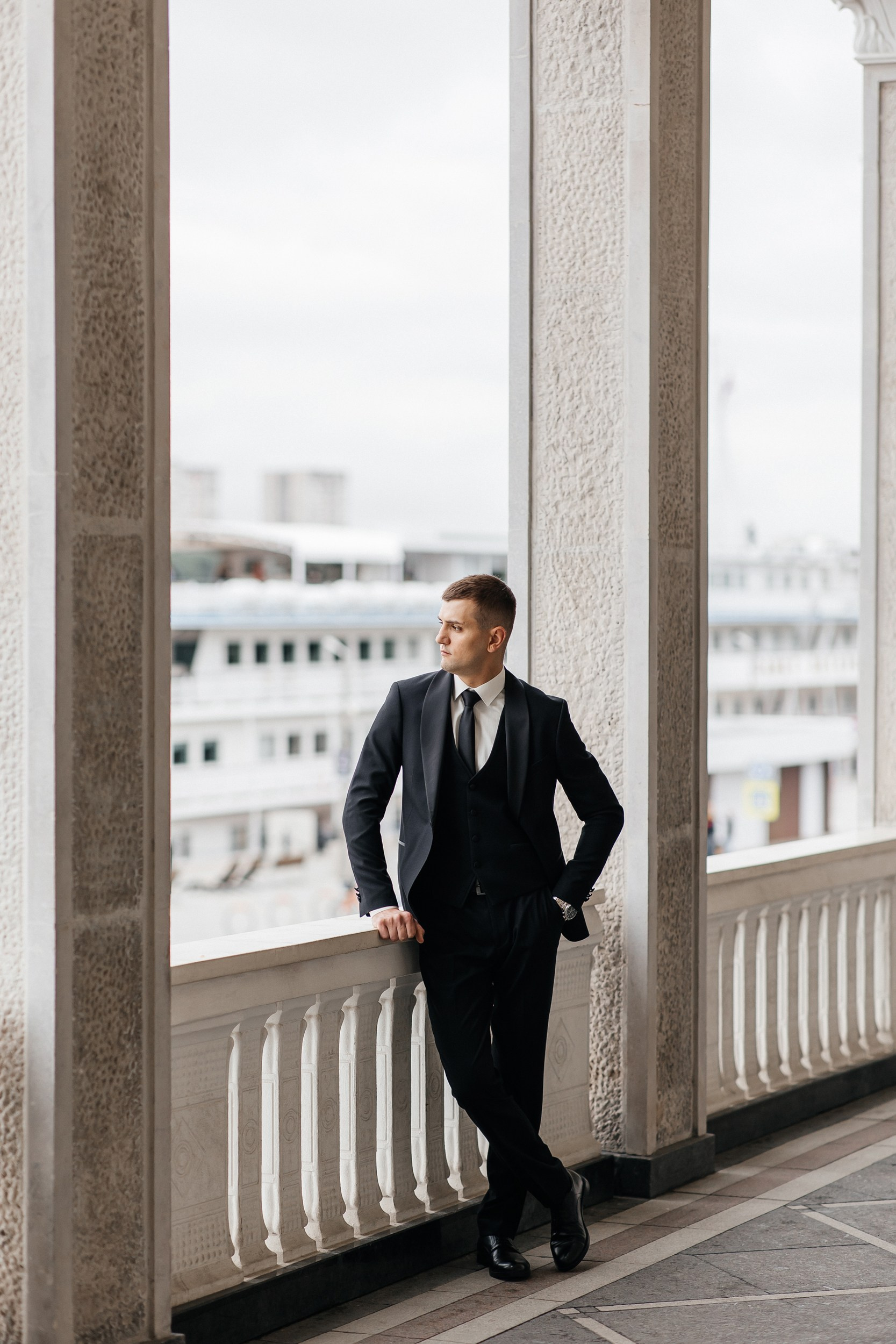 Свадебная прогулка на Северном Речном вокзале в Москве