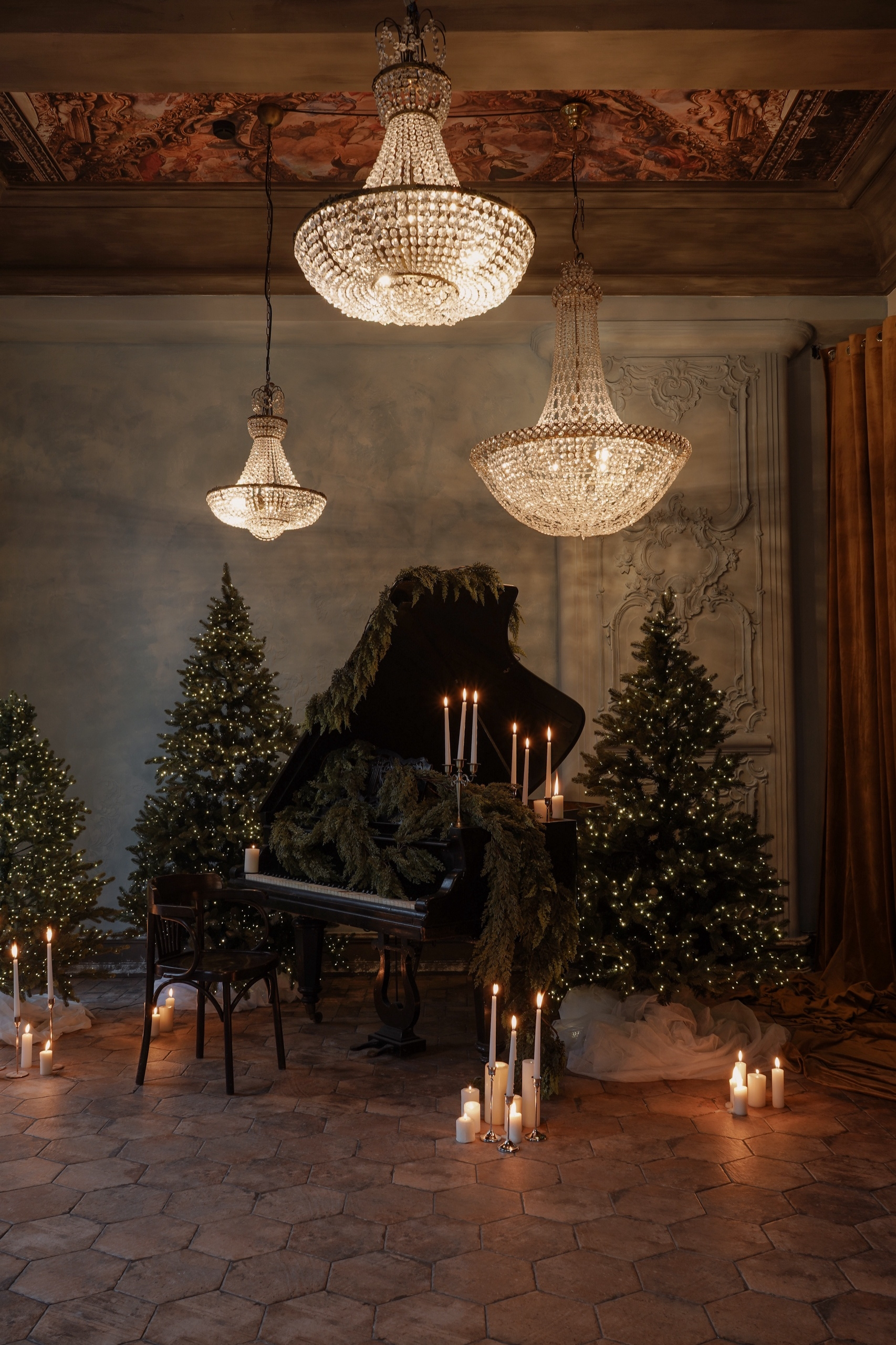 Новогодние студии, Новогодние залы для фотосессии в Санкт-Петербурге. Новогодние семейные фотосессии в СПб. Женский фотограф Санкт-Петербург Александра Колий