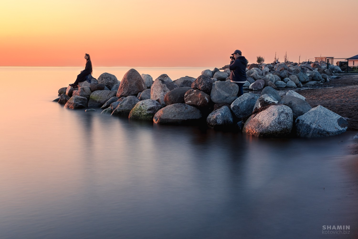 Рассвет на Ладожском озере. Фотограф Константин Шамин