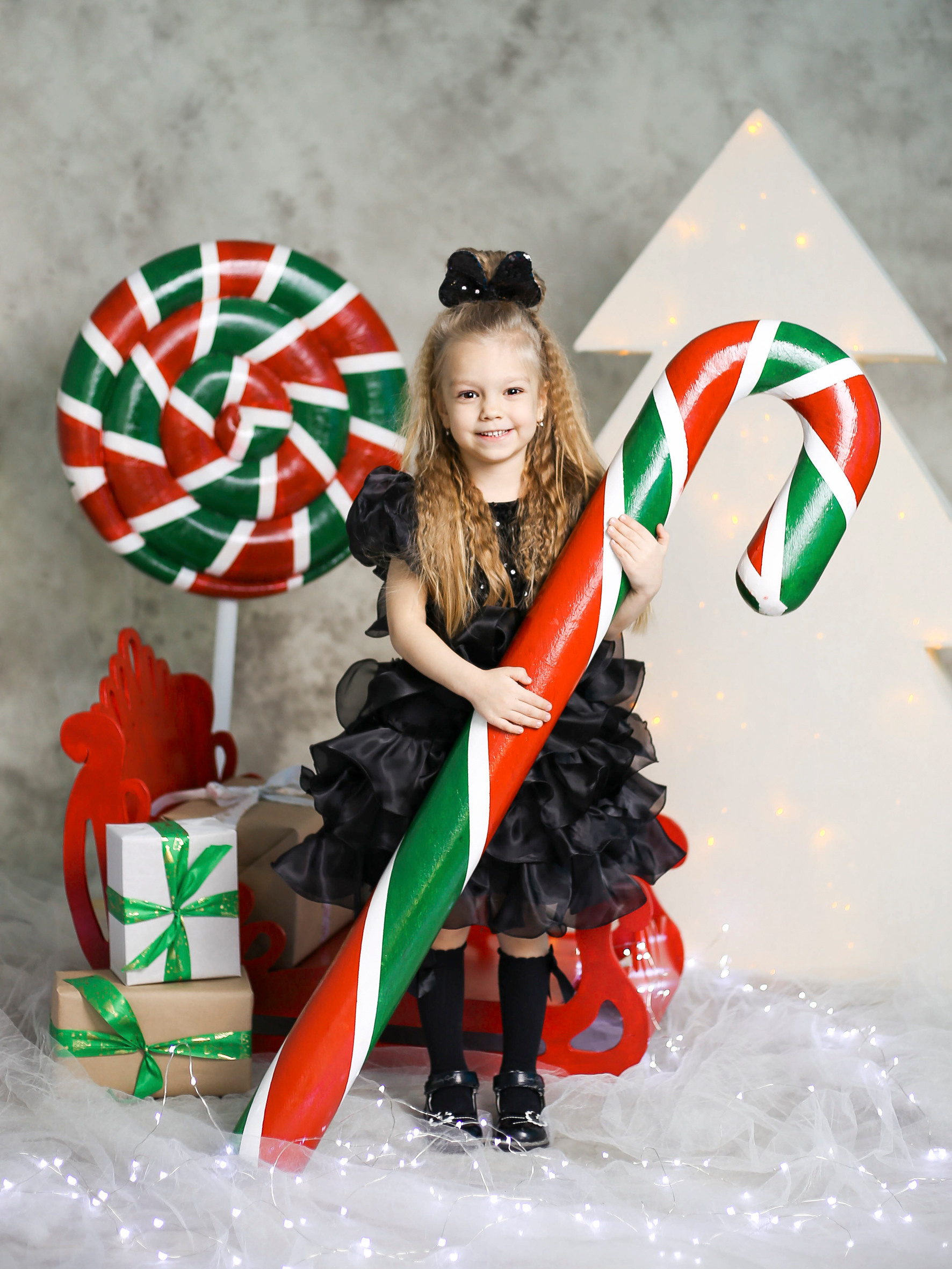 Новогоднее фото в саду Тюмень