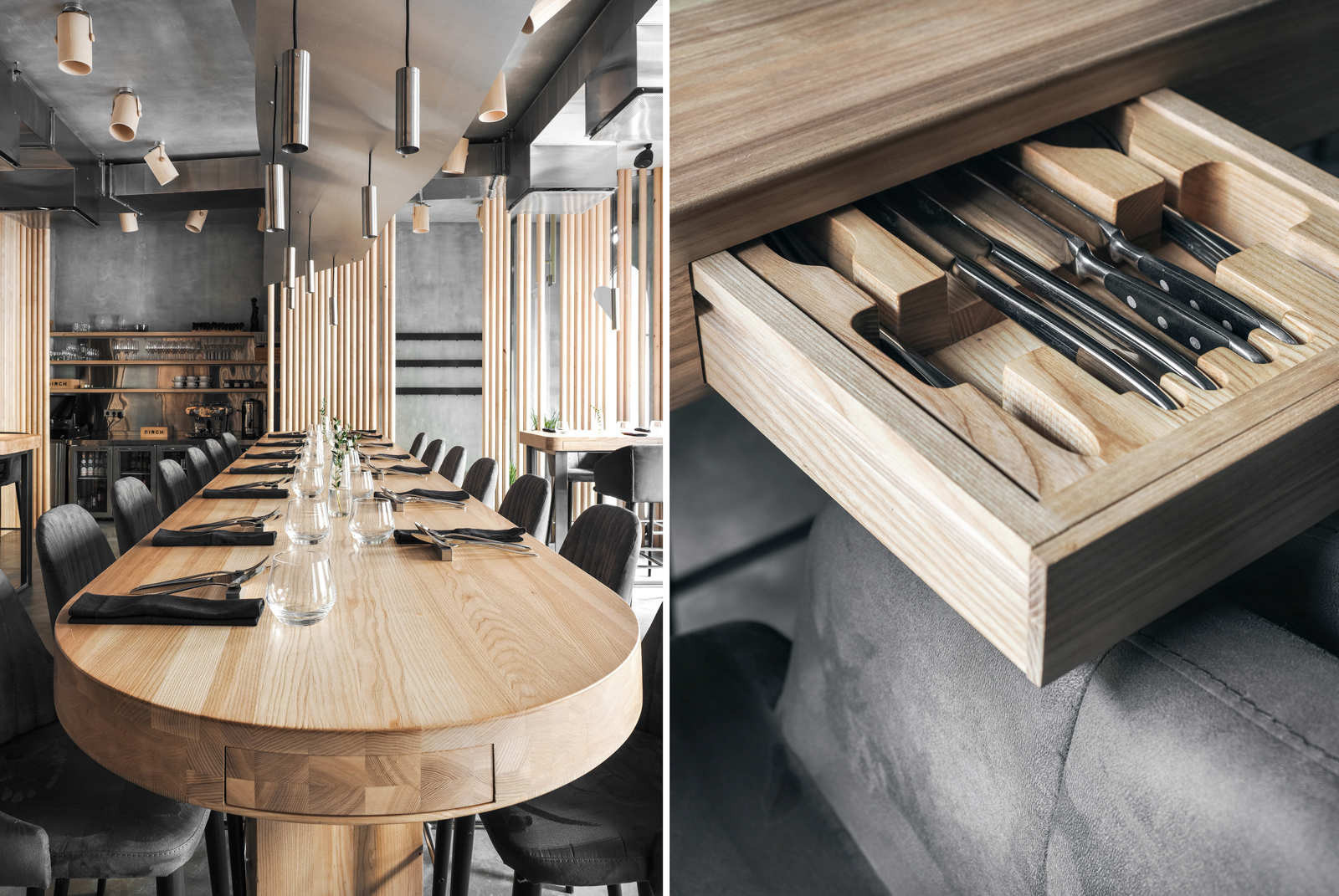 Интерьерная съемка для ресторана Birch. Деловой портрет и бизнес фотография в Санкт-Петербурге