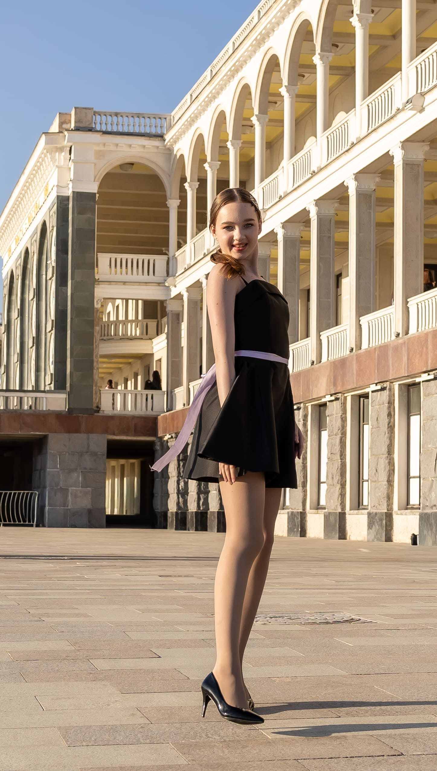 фотосессия на улице Москва полный рост девушка