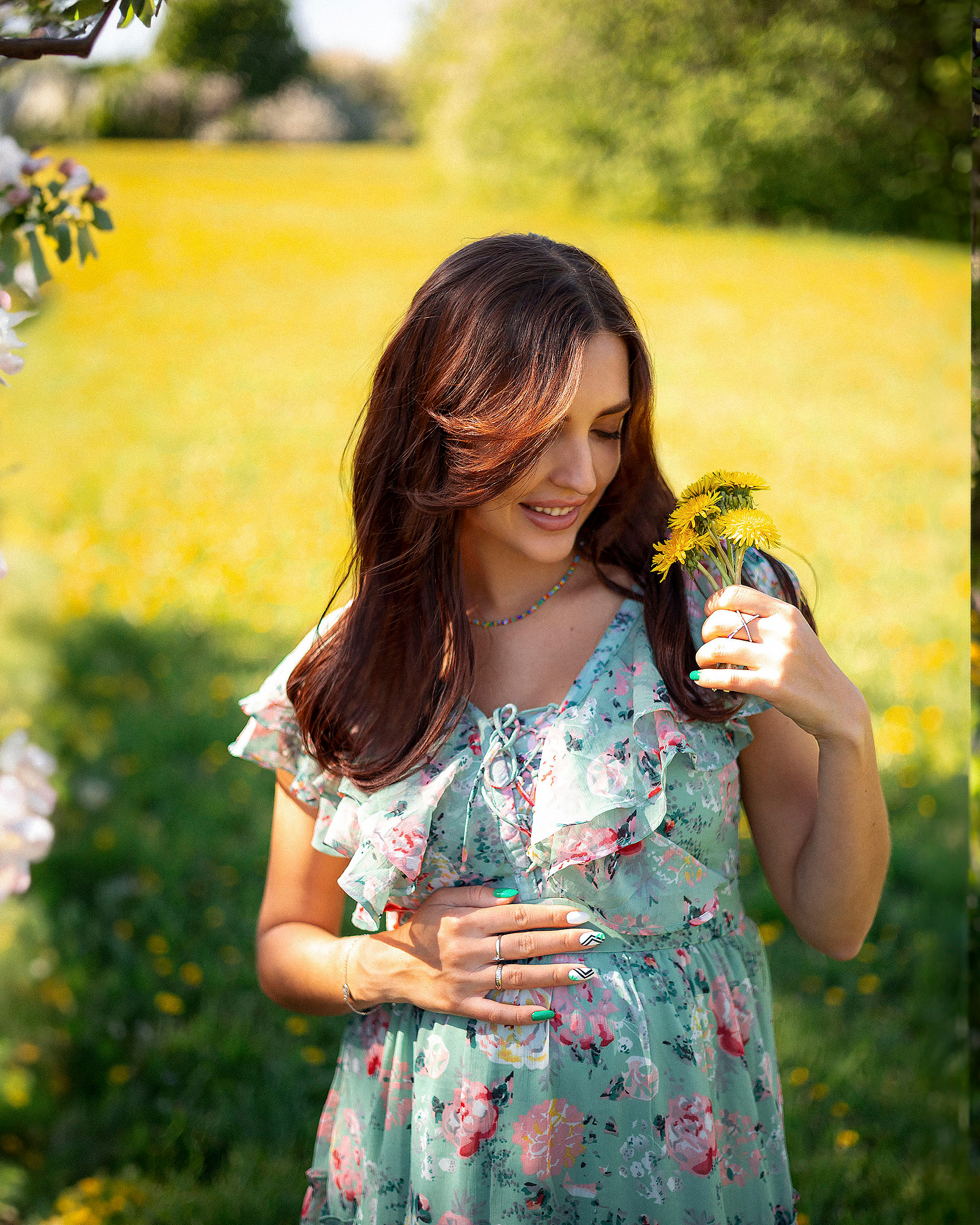 Беременность в цветении. Женский и семейный фотограф в Москве Виктория