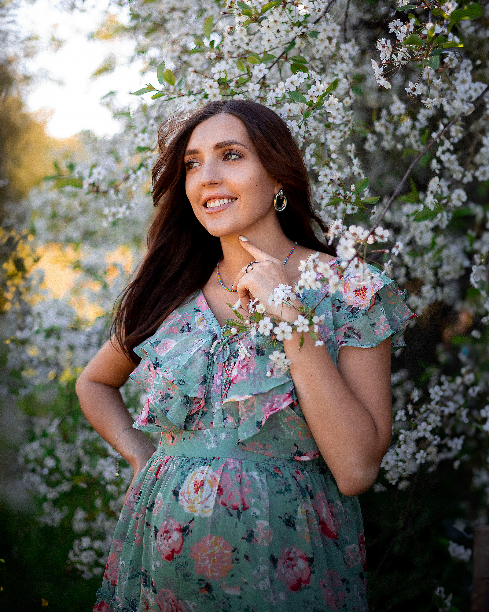 Беременность в цветении. Женский и семейный фотограф в Москве Виктория