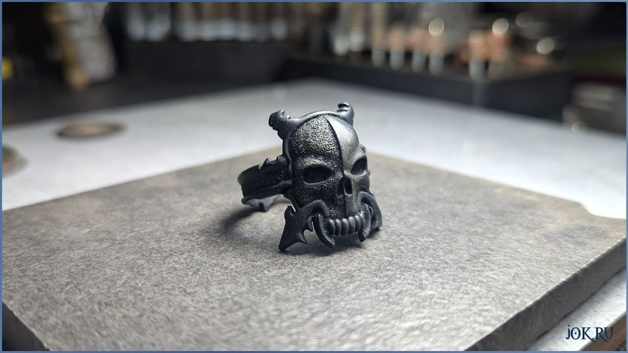 Кольцо с символикой Warhammer 40 000 — «Сыны Злобы»: кастомный дизайн. JOKER-STUDIO УКРАШЕНИЯ 3D МОДЕЛИРОВАНИЕ ЛИТЬЁ