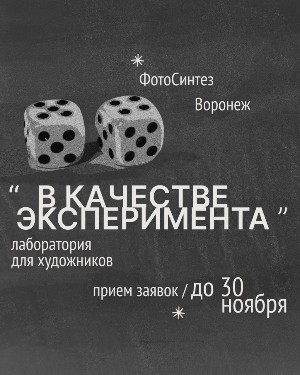 «В качестве эксперимента». «ФотоСинтез»