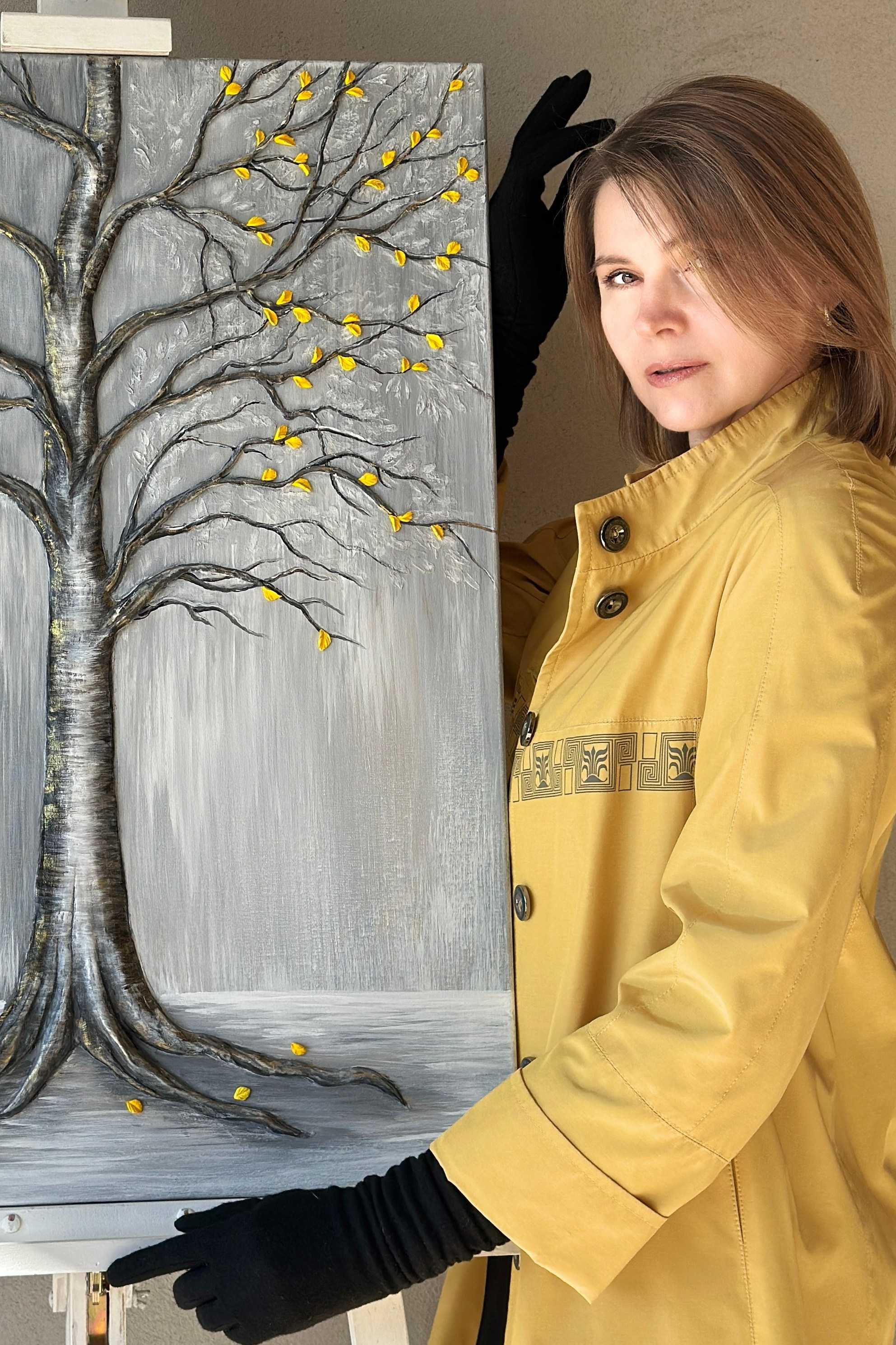 современный художник, скульптор, студия, мольберт. картина на заказ