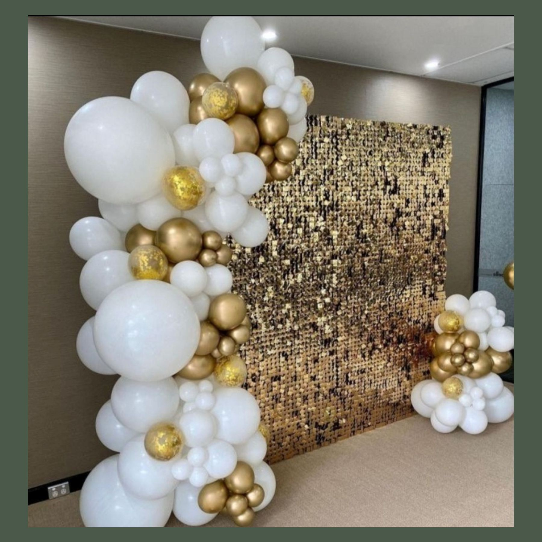 Фотозона из пайеток. Студия праздничного декора