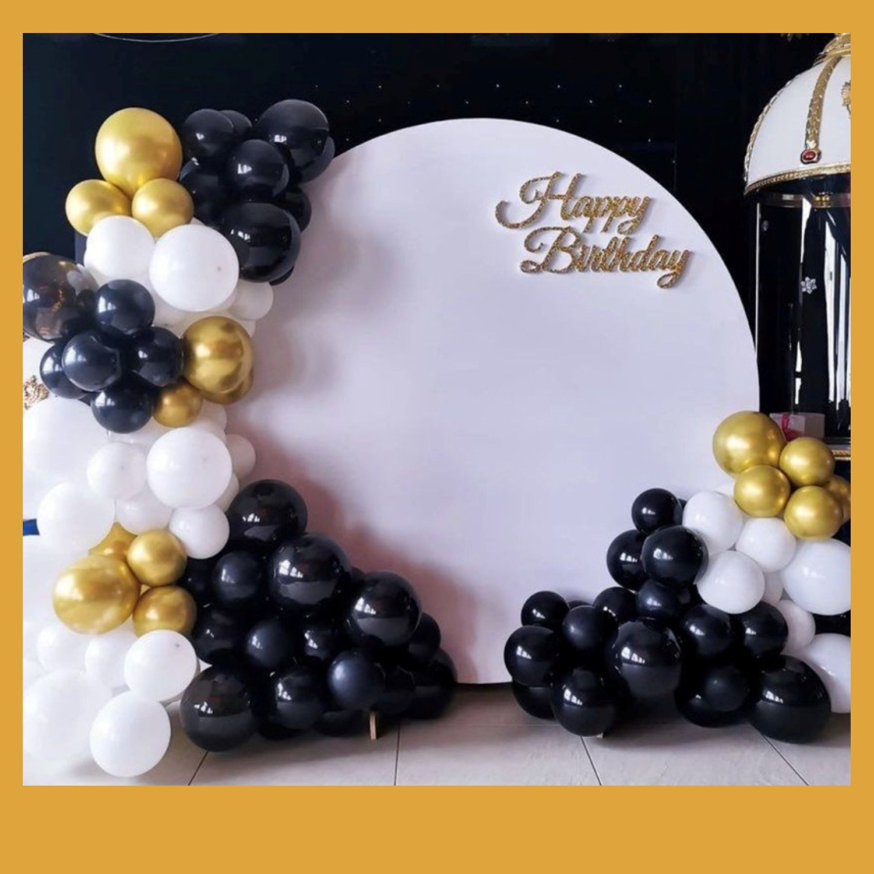 Круглая фотозона. Студия праздничного декора