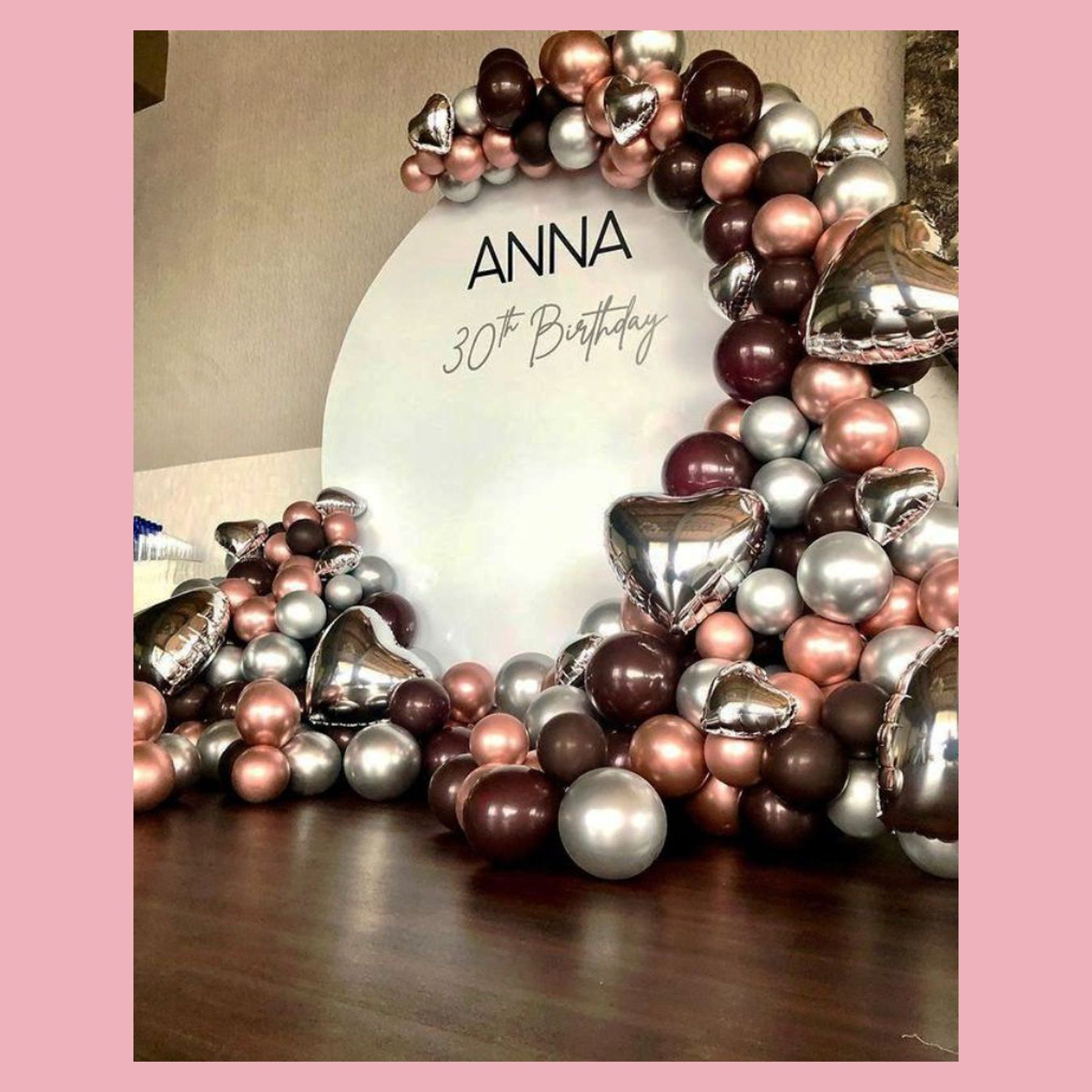 Круглая фотозона. Студия праздничного декора