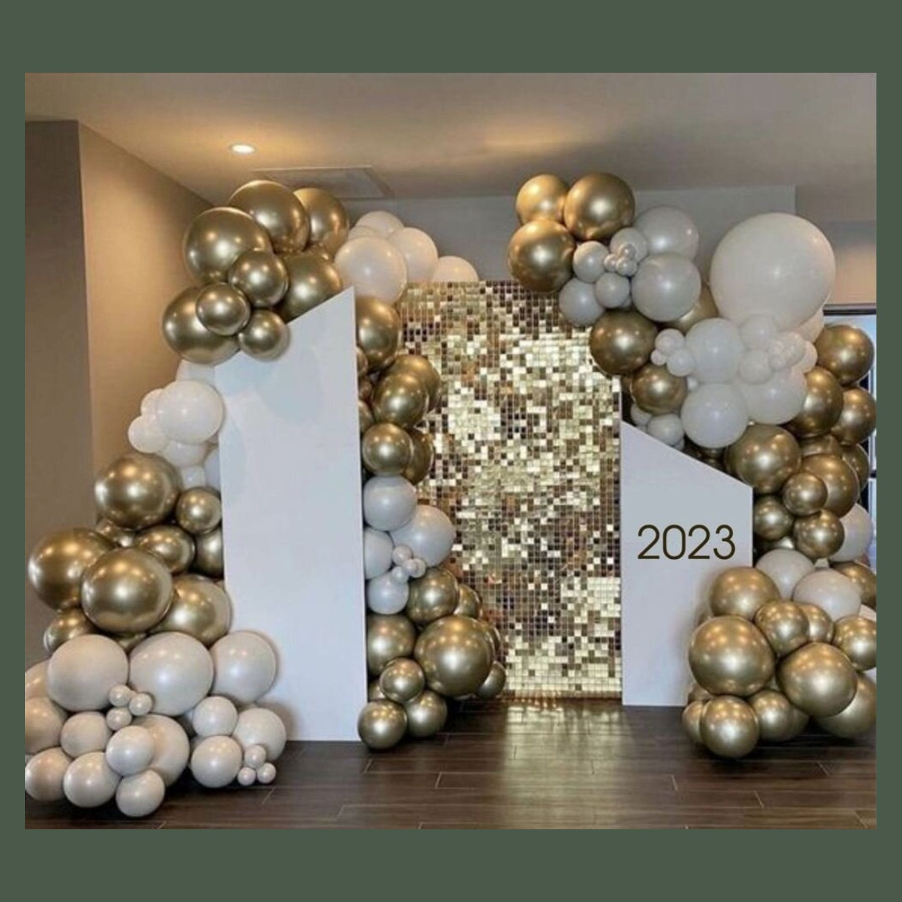 Фотозона из пайеток. Студия праздничного декора