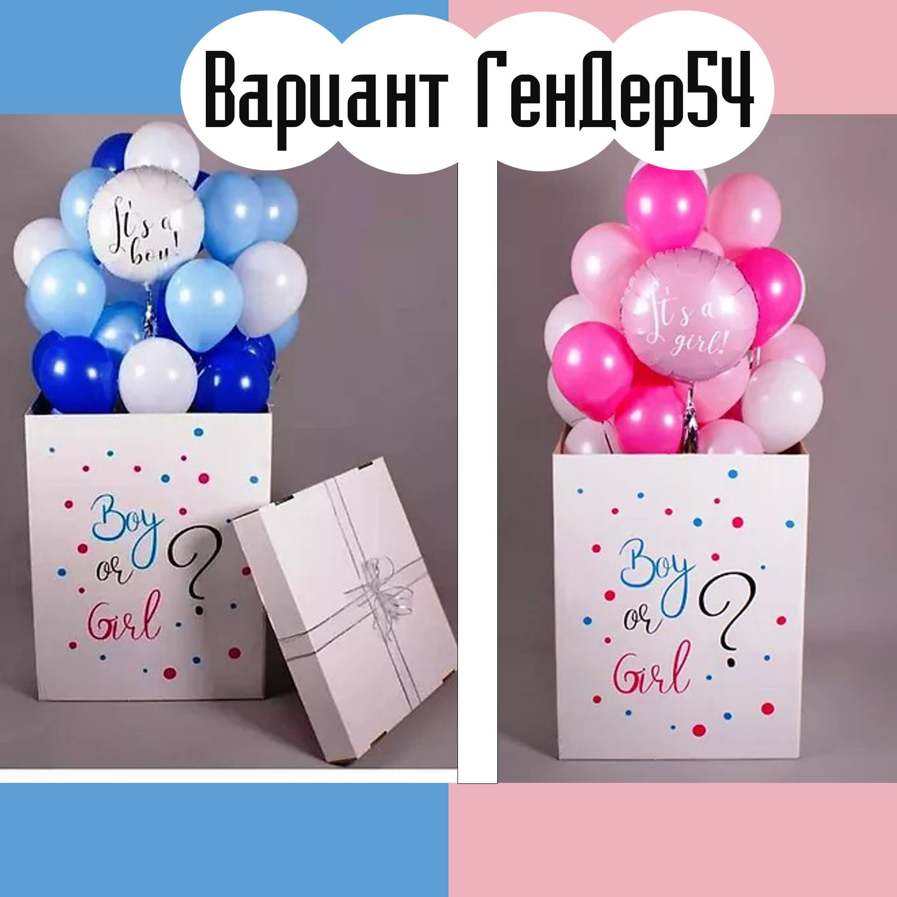 Шары гендерпати. Студия праздничного декора