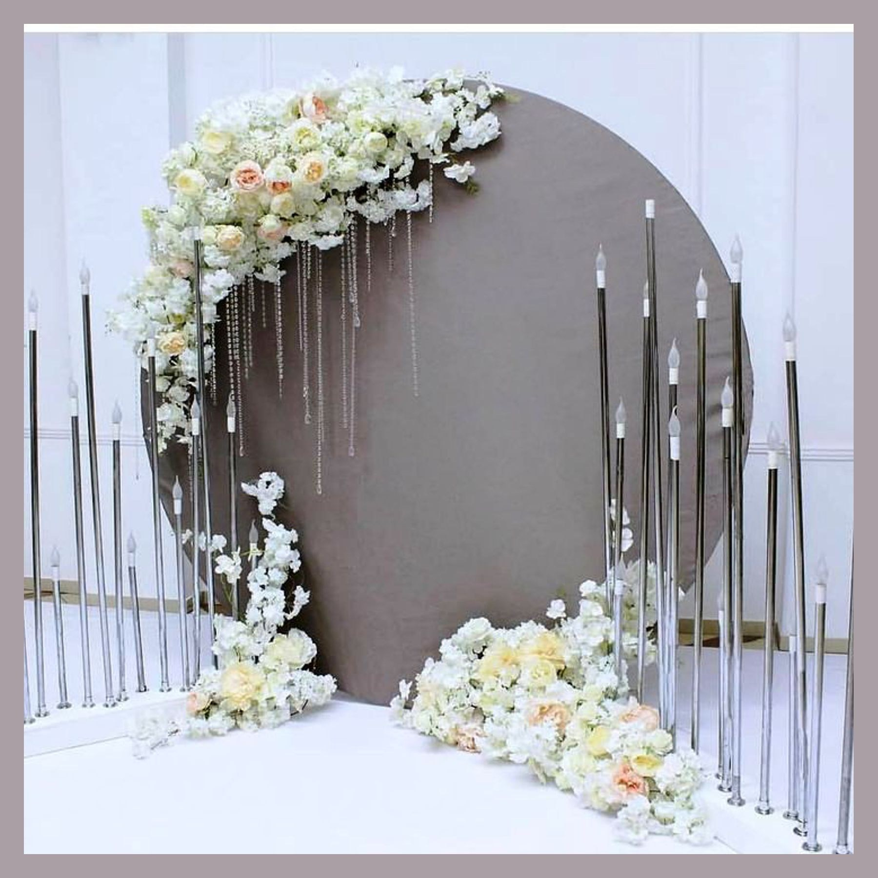 Круглая фотозона. Студия праздничного декора