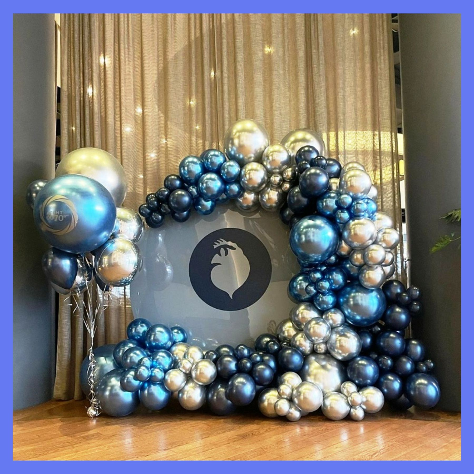 Круглая фотозона. Студия праздничного декора