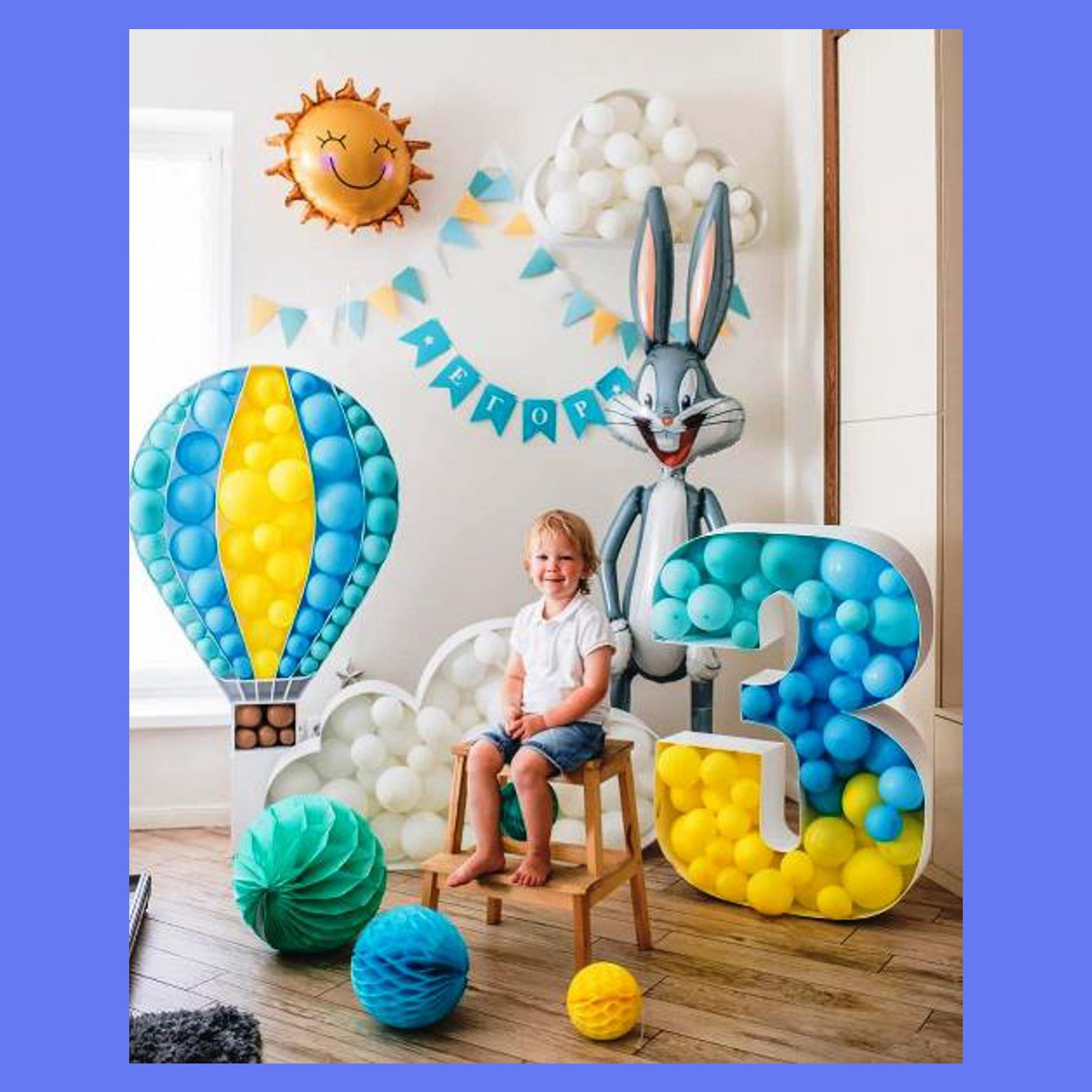 Цифра для аэромазайки. Студия праздничного декора