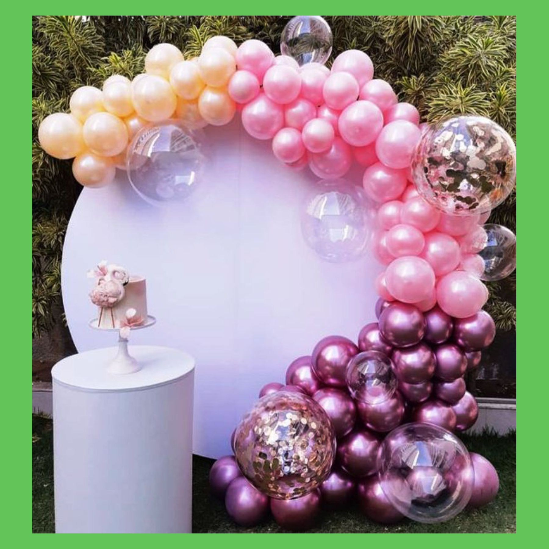 Круглая фотозона. Студия праздничного декора