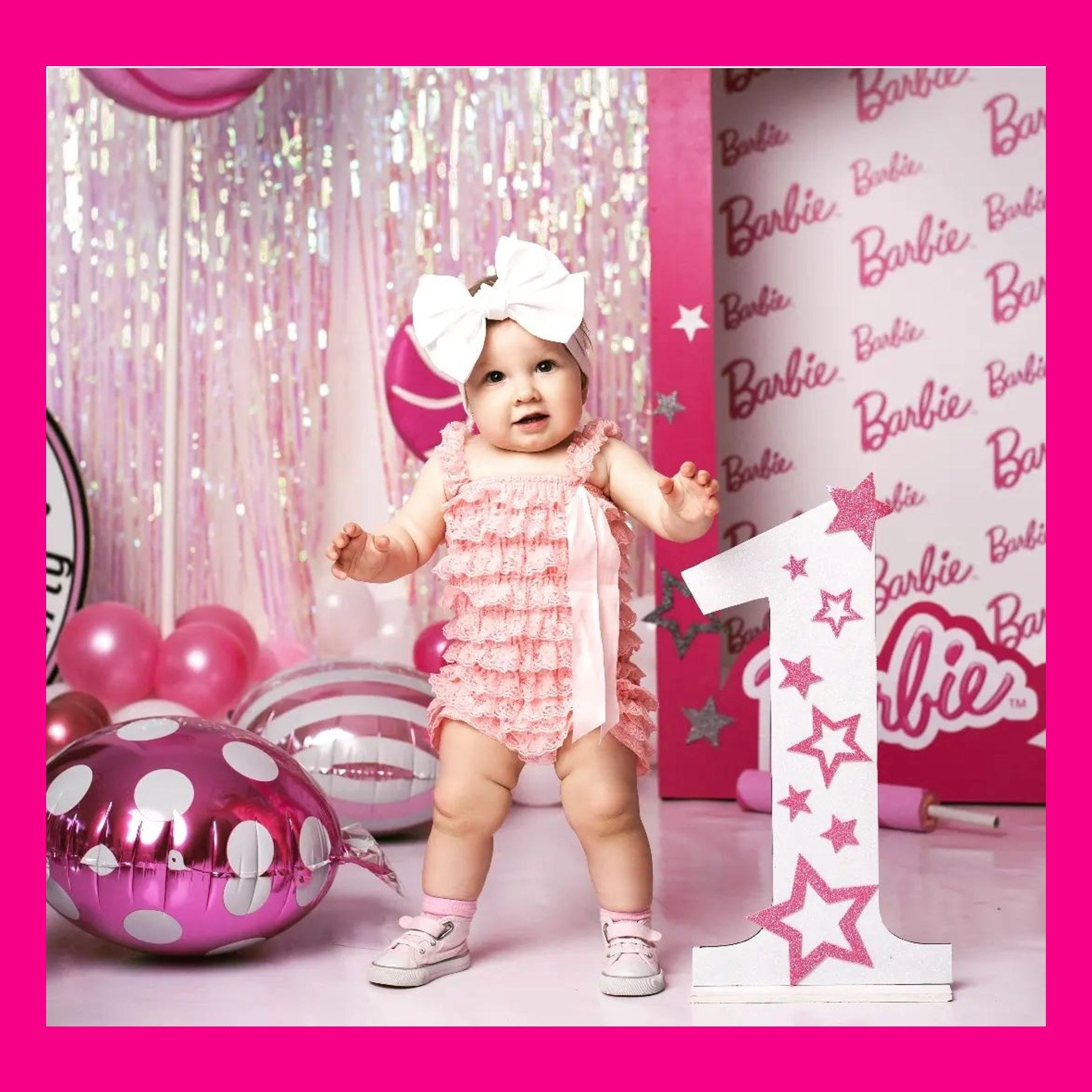 Фотозона на годик. Студия праздничного декора