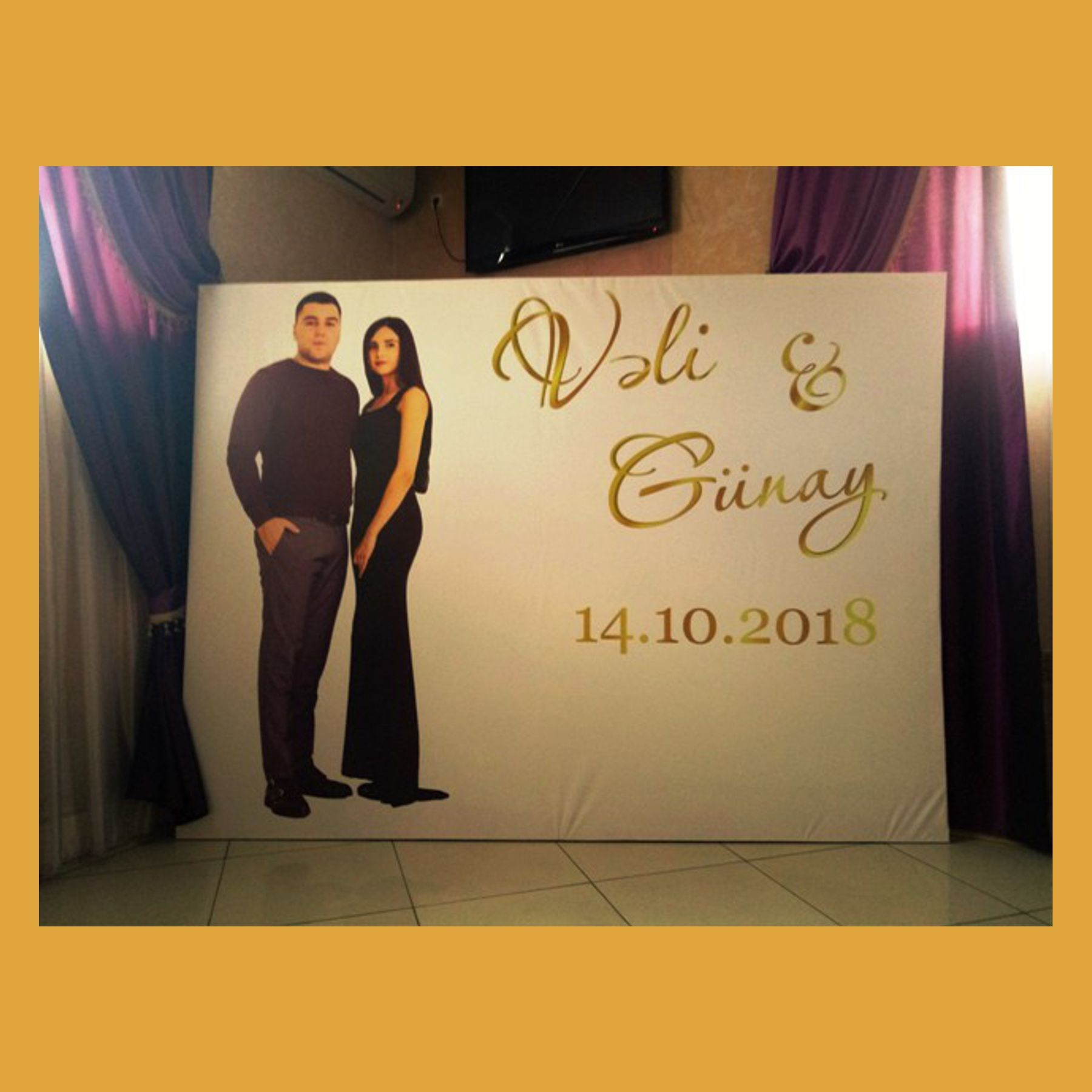 Пресс Бренд волл. Студия праздничного декора