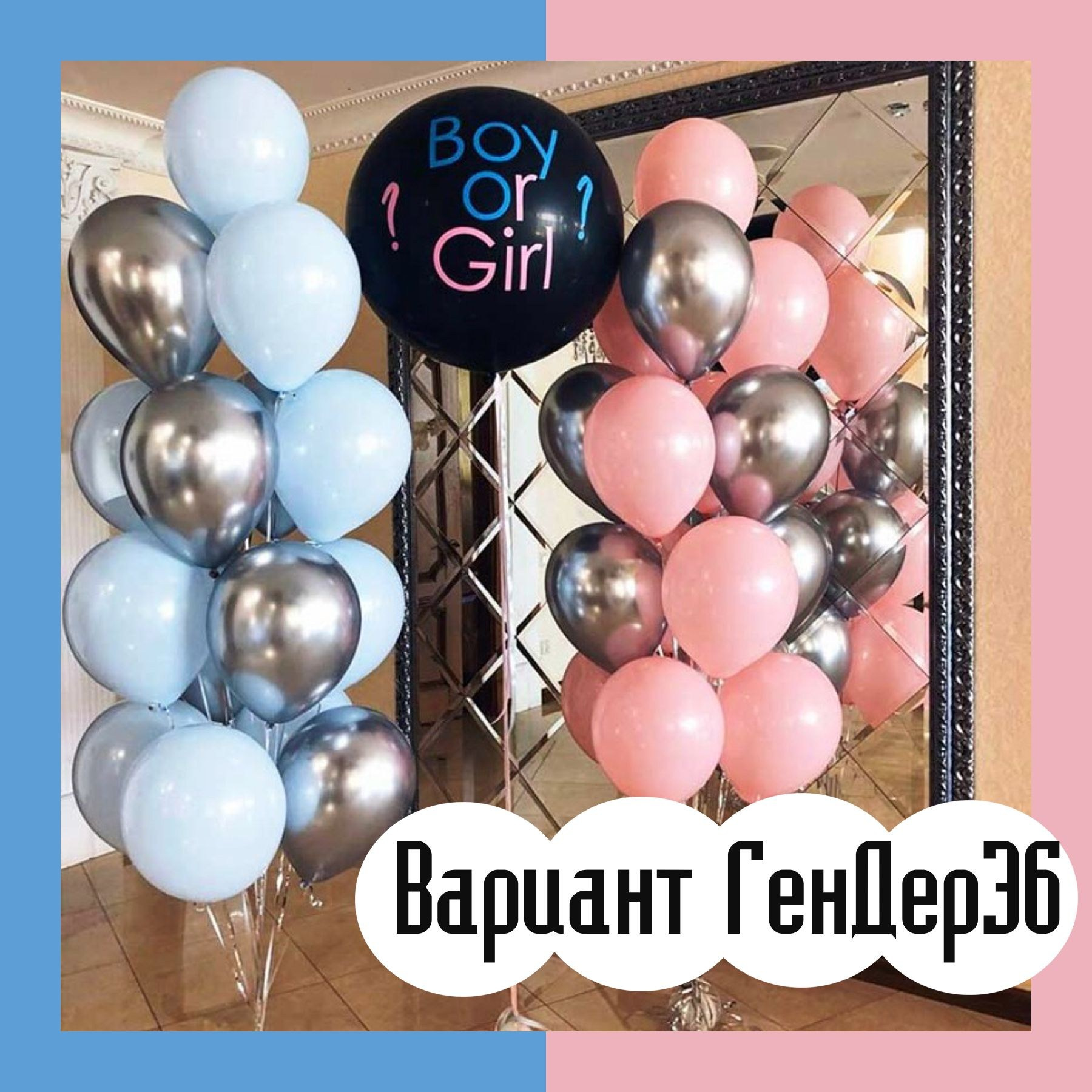 Шары гендерпати. Студия праздничного декора