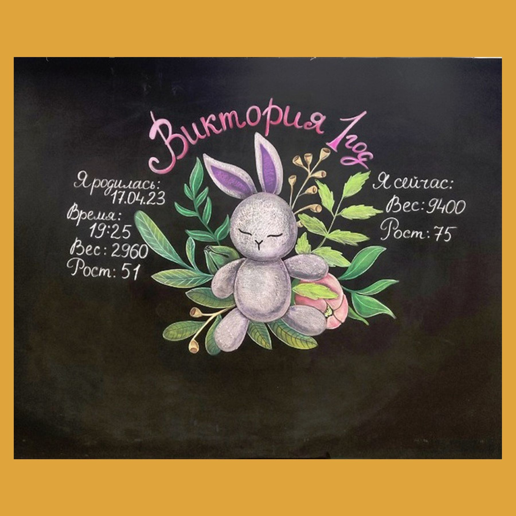 Фотозона на годик. Студия праздничного декора