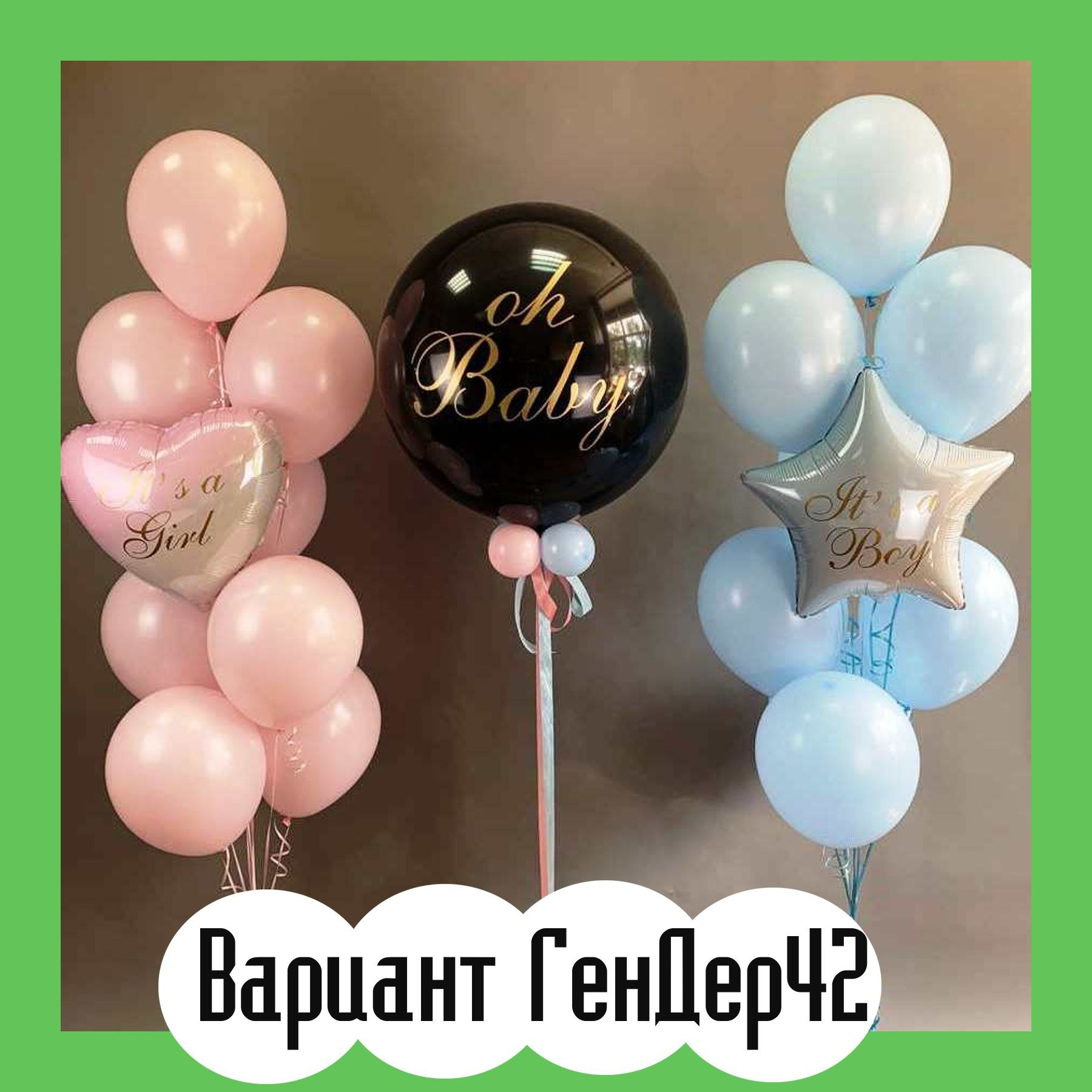 Шары гендерпати. Студия праздничного декора