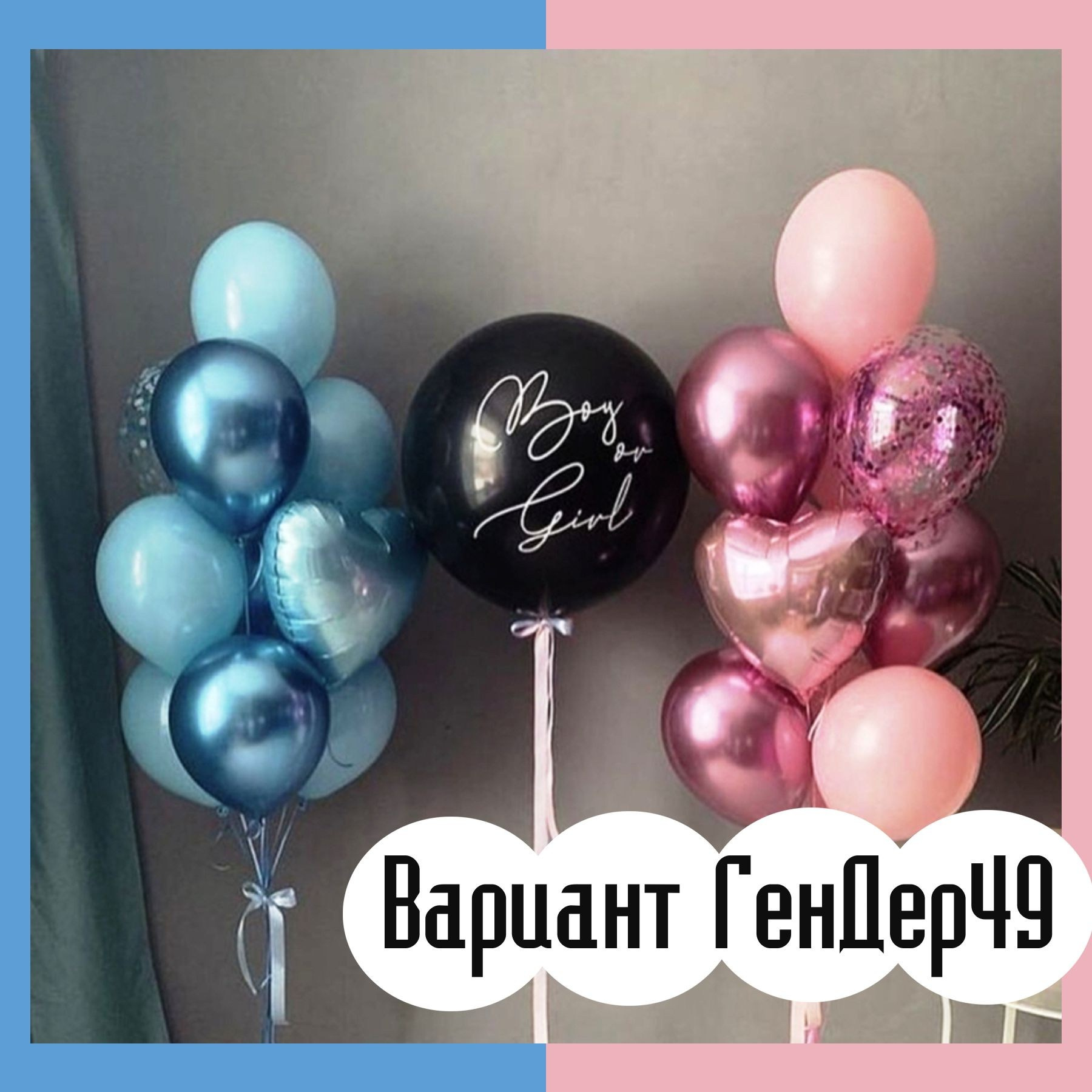Шары гендерпати. Студия праздничного декора