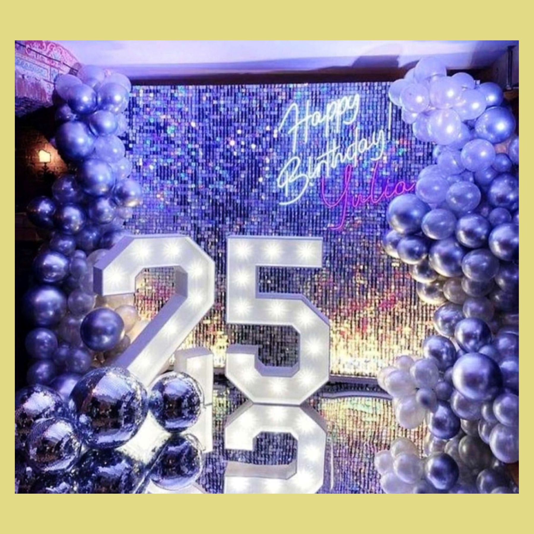 Цифра на день рождения. Студия праздничного декора