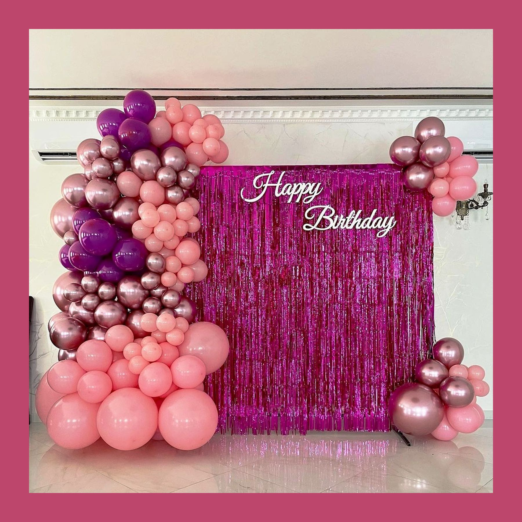 Фотозона с дождиком. Студия праздничного декора