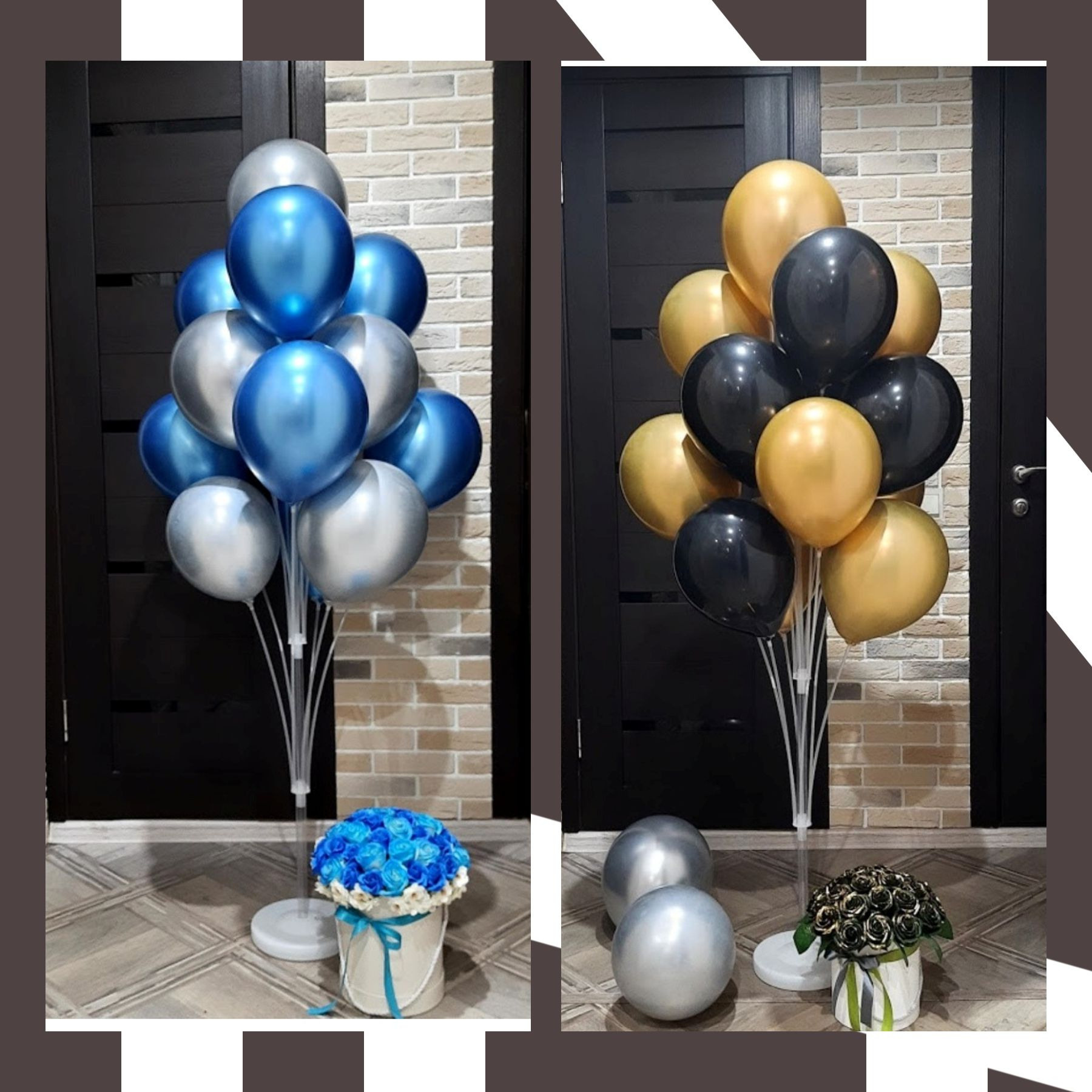 Воздушные шары на стойке. Студия праздничного декора