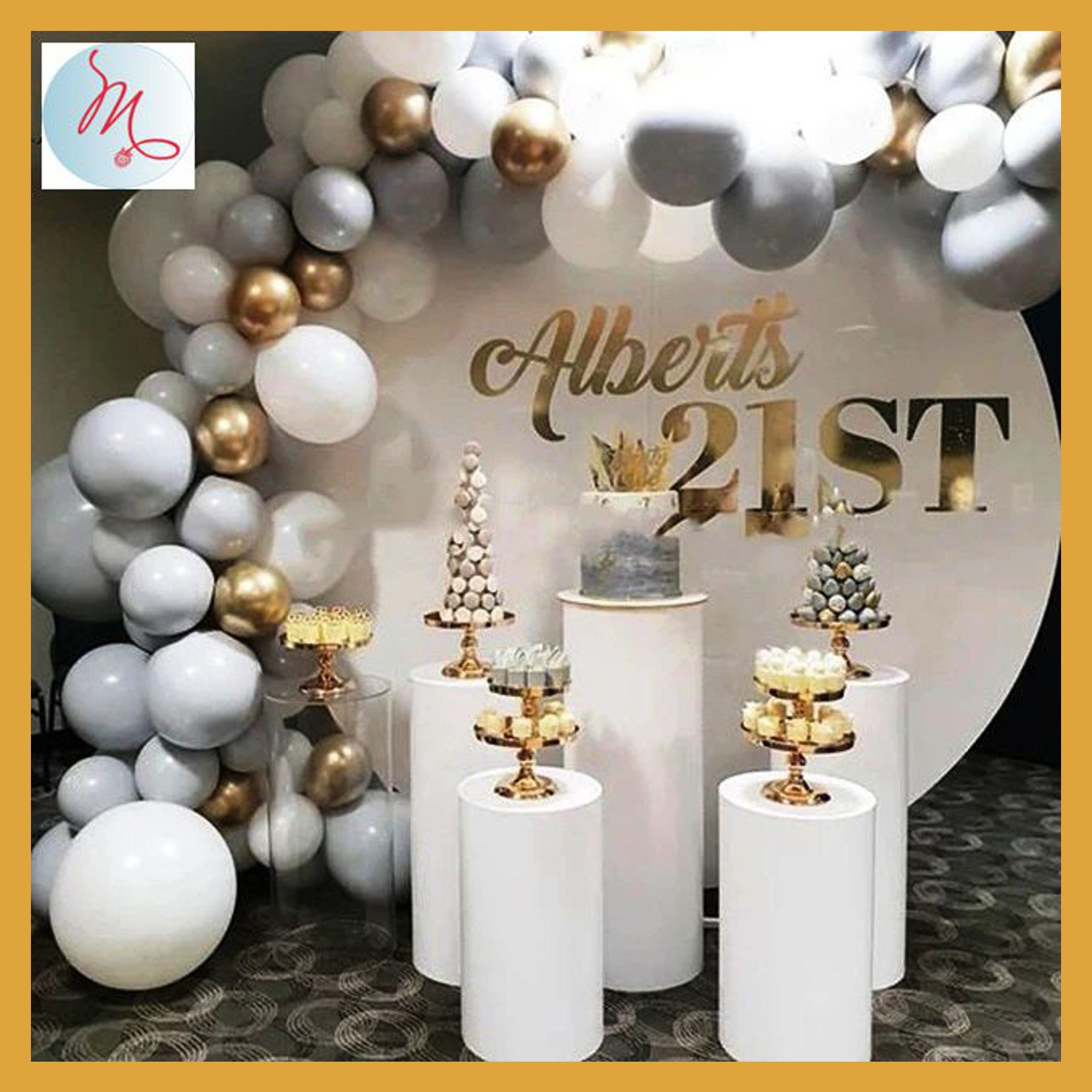 Круглая фотозона. Студия праздничного декора