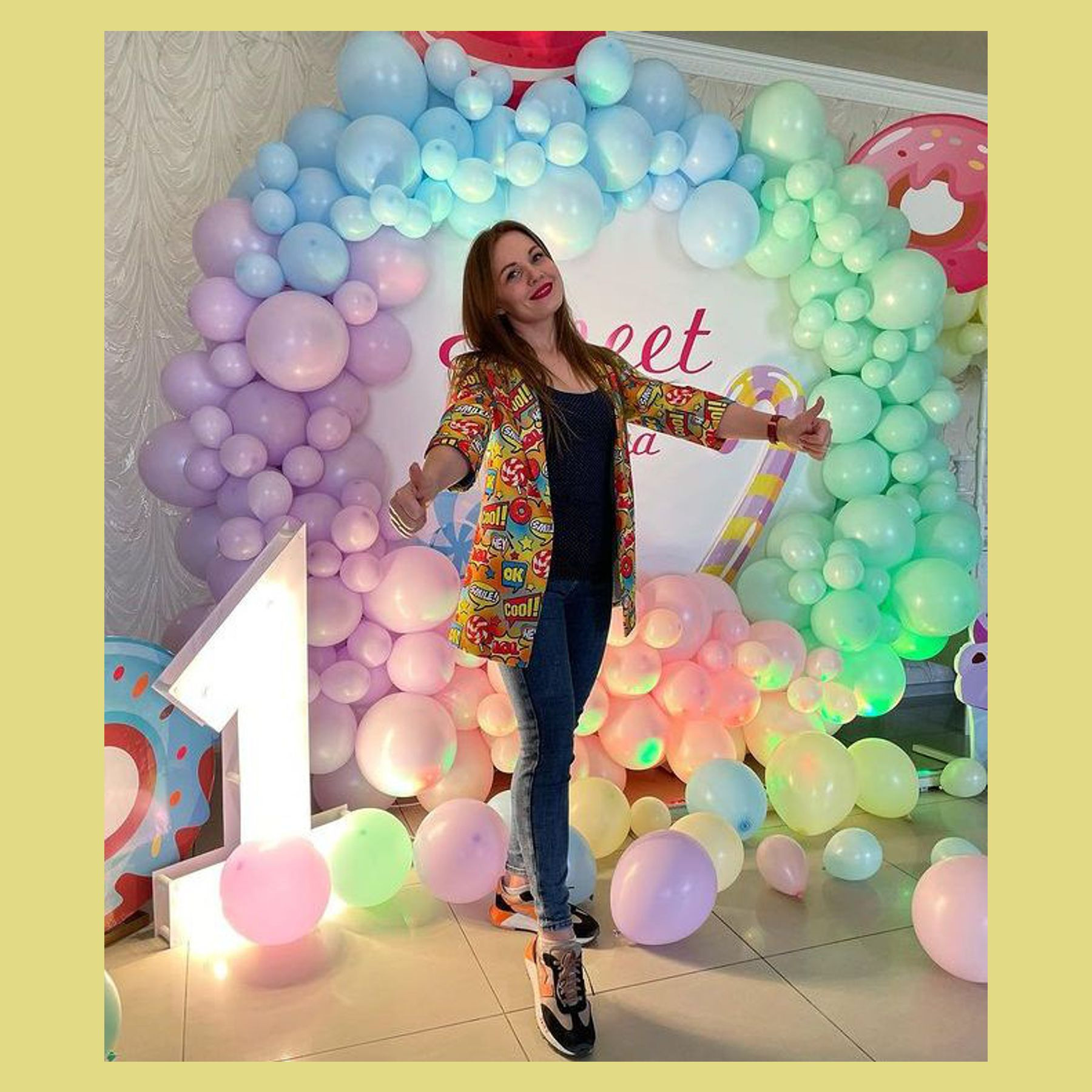 Цифра на день рождения. Студия праздничного декора