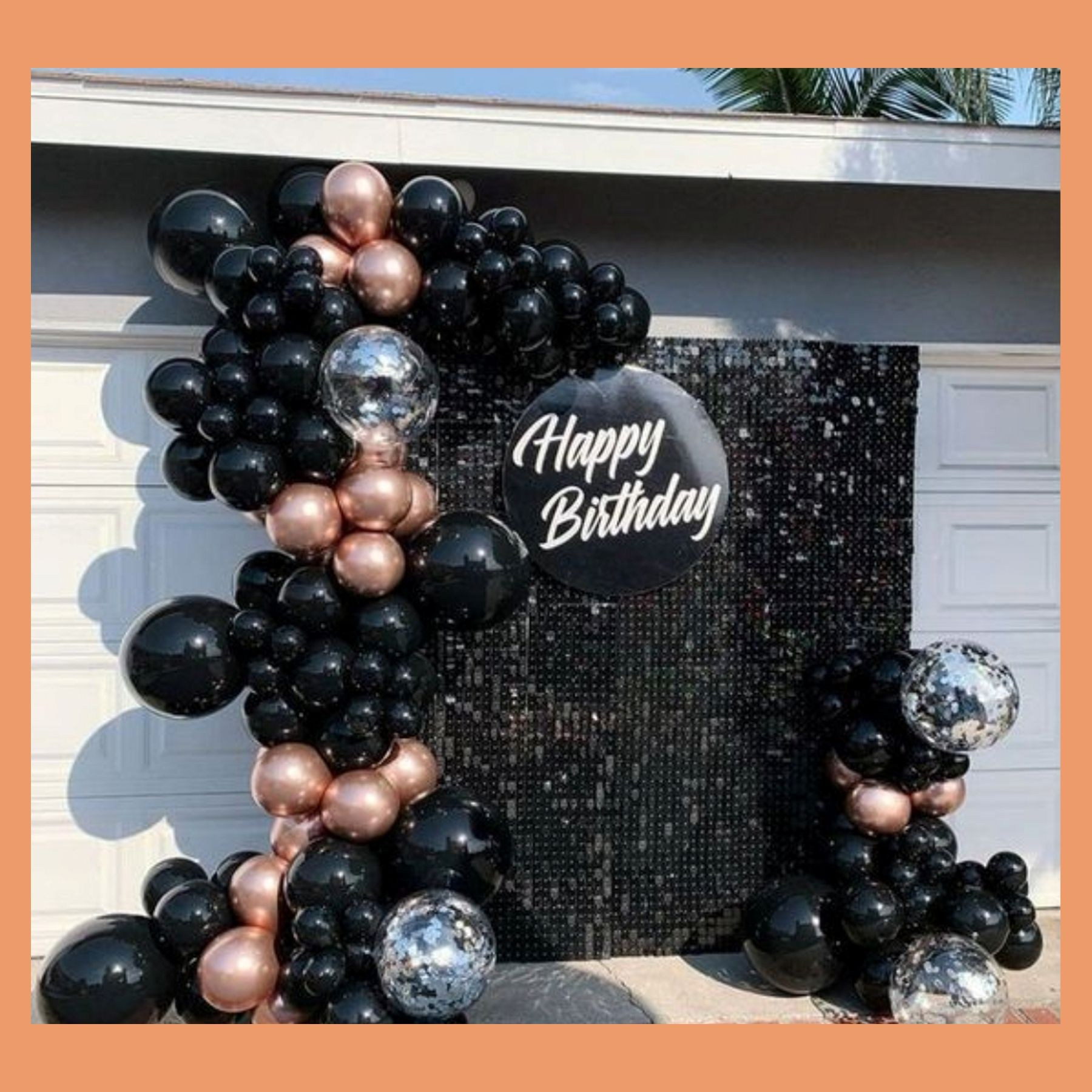 Фотозона из пайеток. Студия праздничного декора