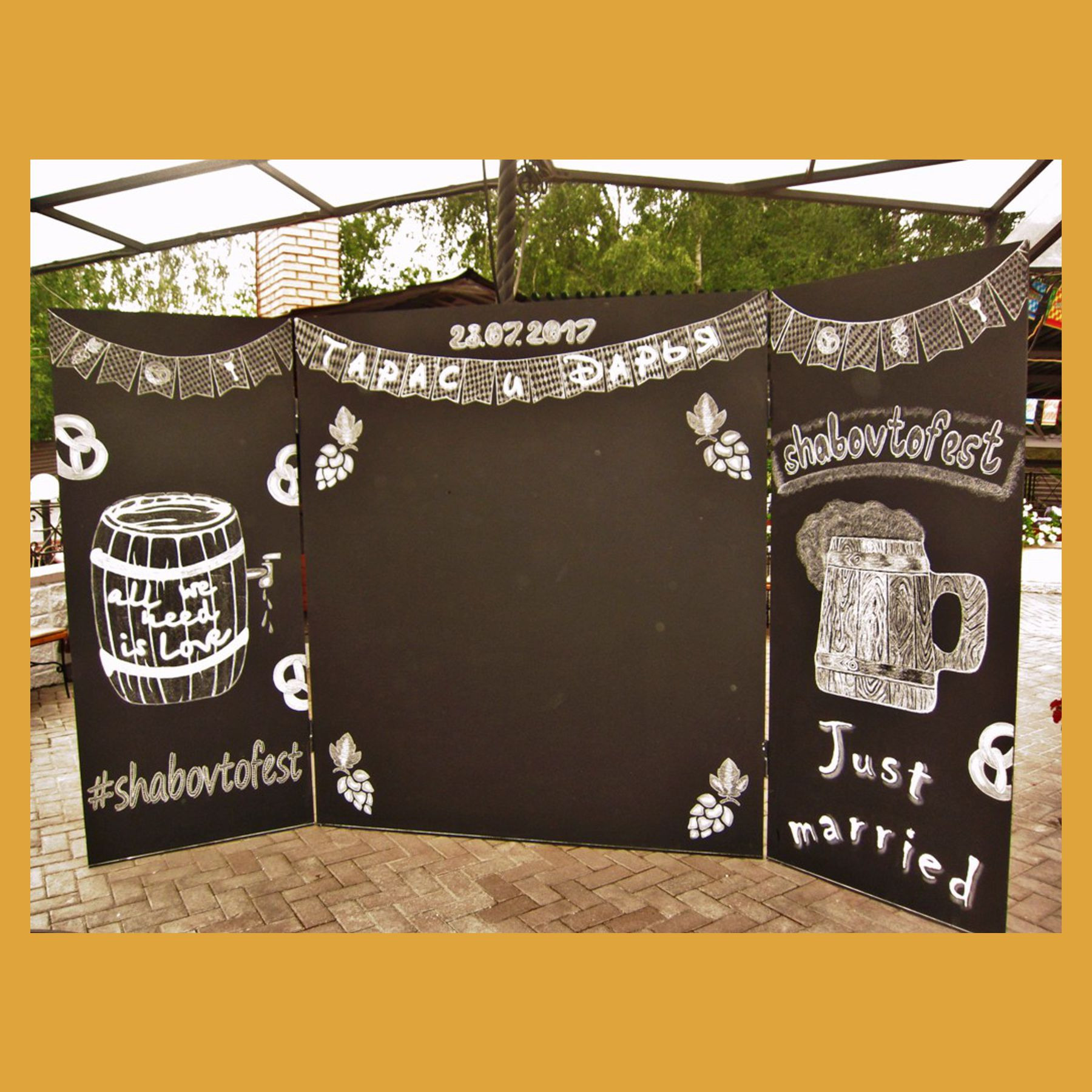 Меловая грифельная доска. Студия праздничного декора