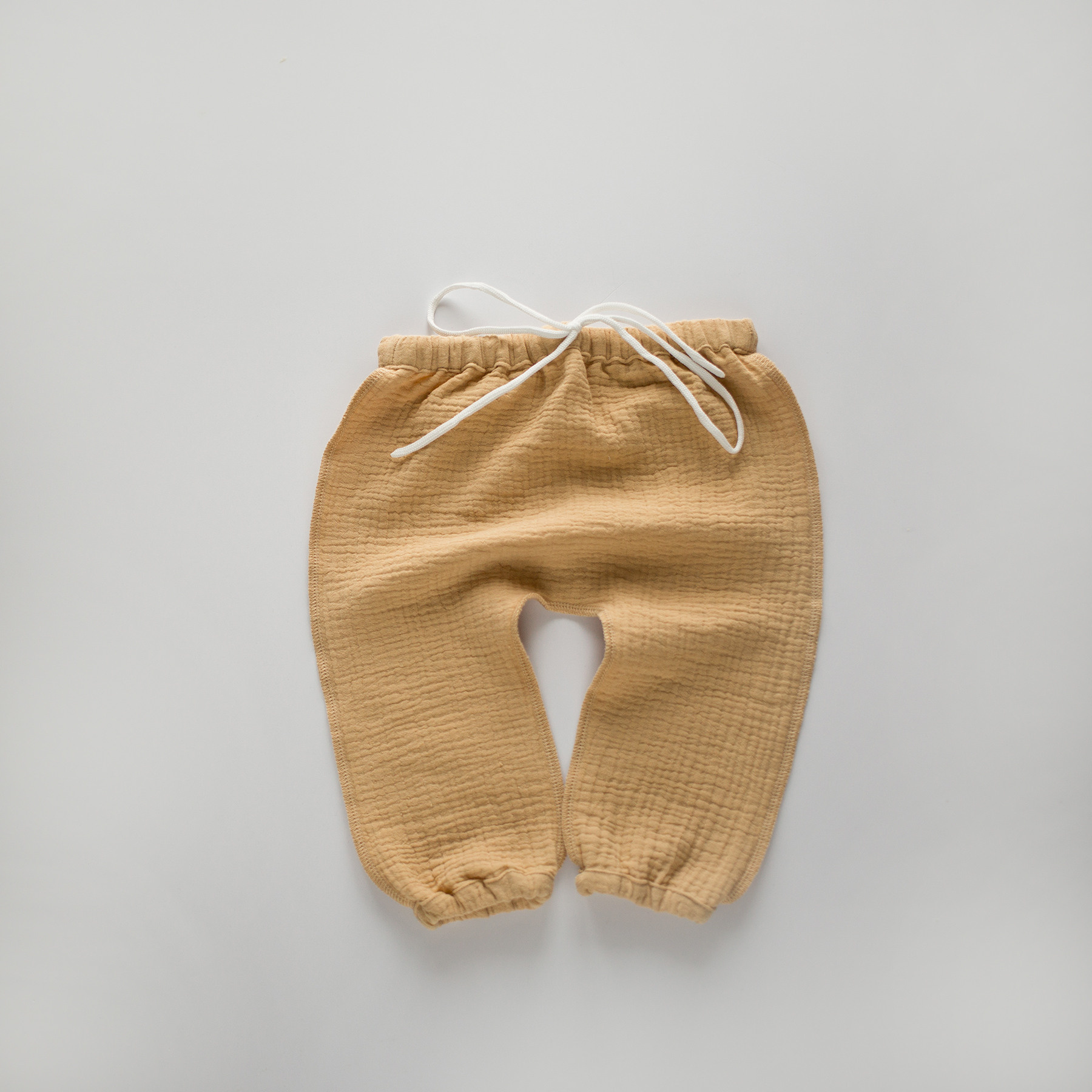 N-042 Штаны швы наружу солома 68-74. Эко-одежда для детей