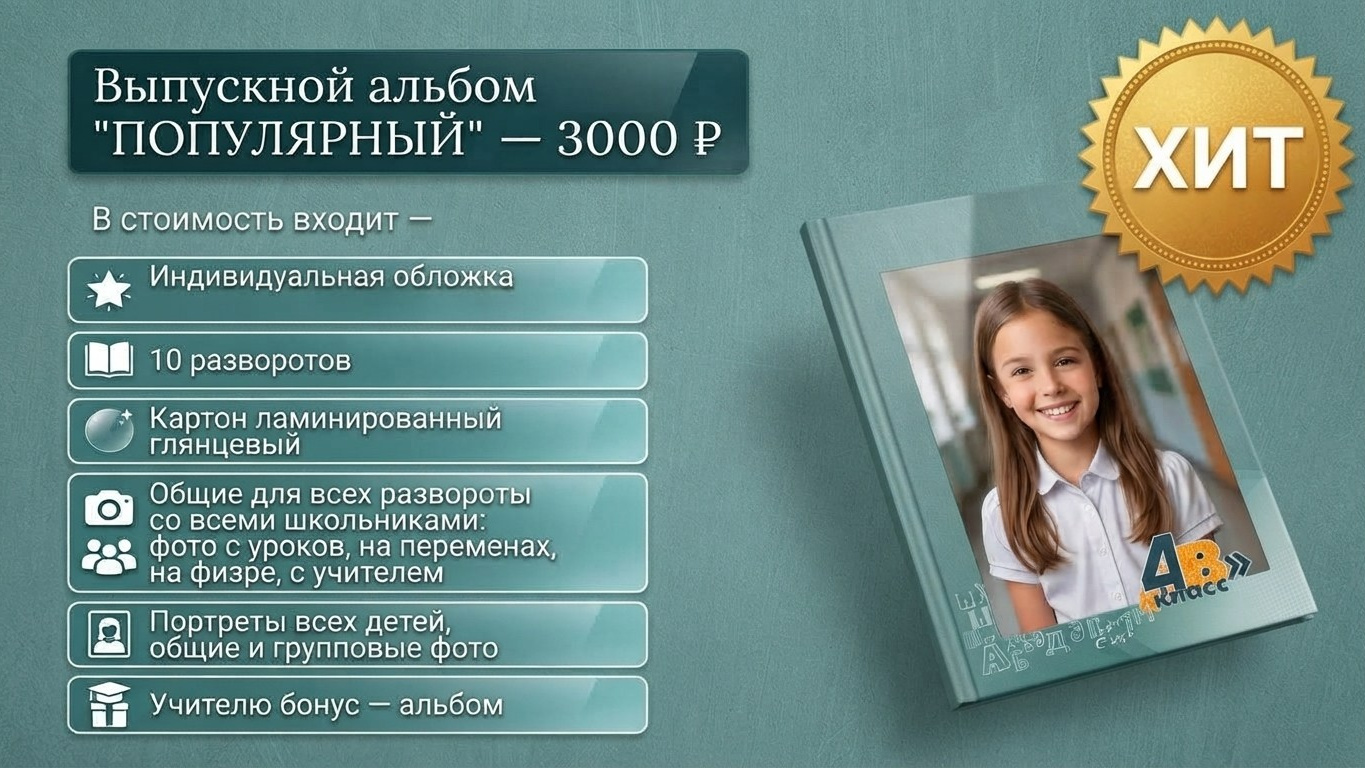Цены. ВЫПУСКНОЙ АЛЬБОМ. ШКОЛА